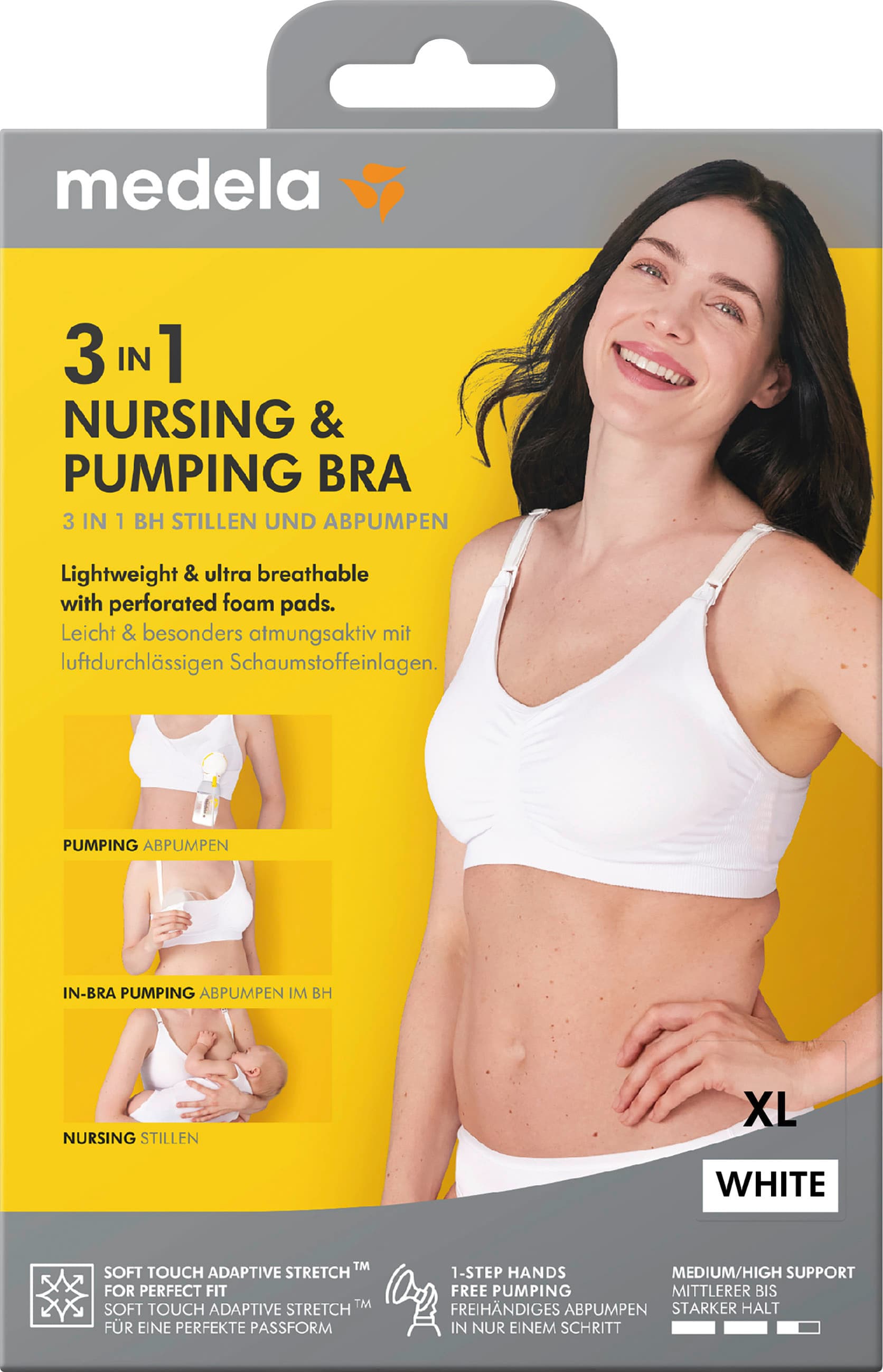 Medela 3-in-1 Hands-free Bra weiß