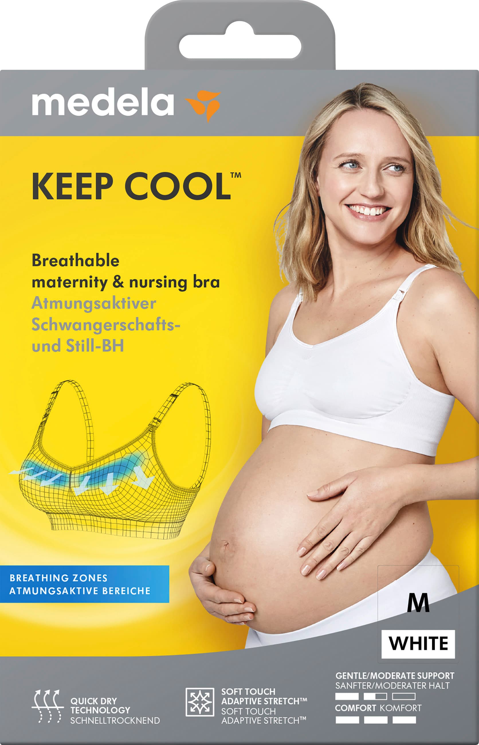 Medela Keep Cool™ Schwangerschafts- und Still-BH weiß