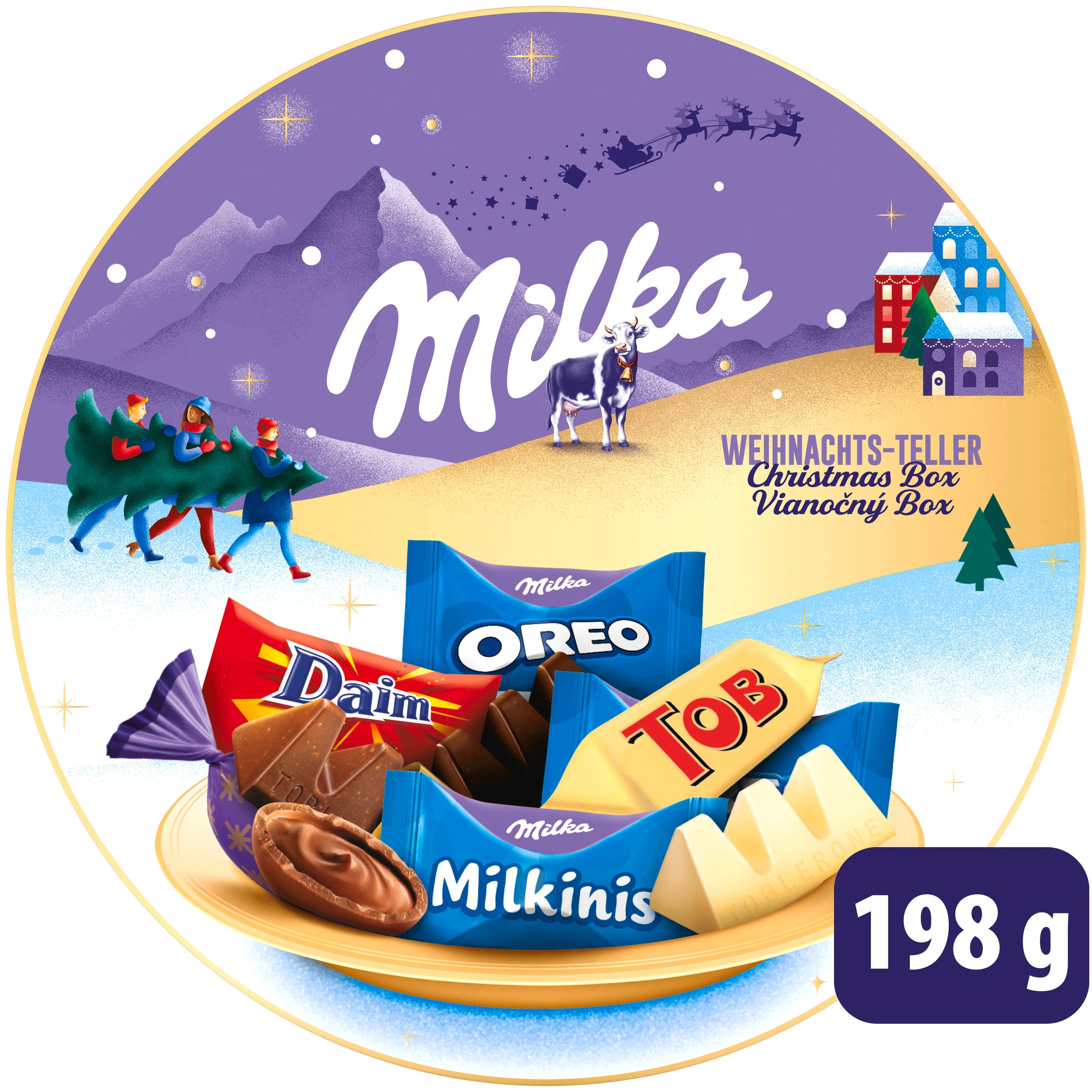 Milka Weihnachts-Teller