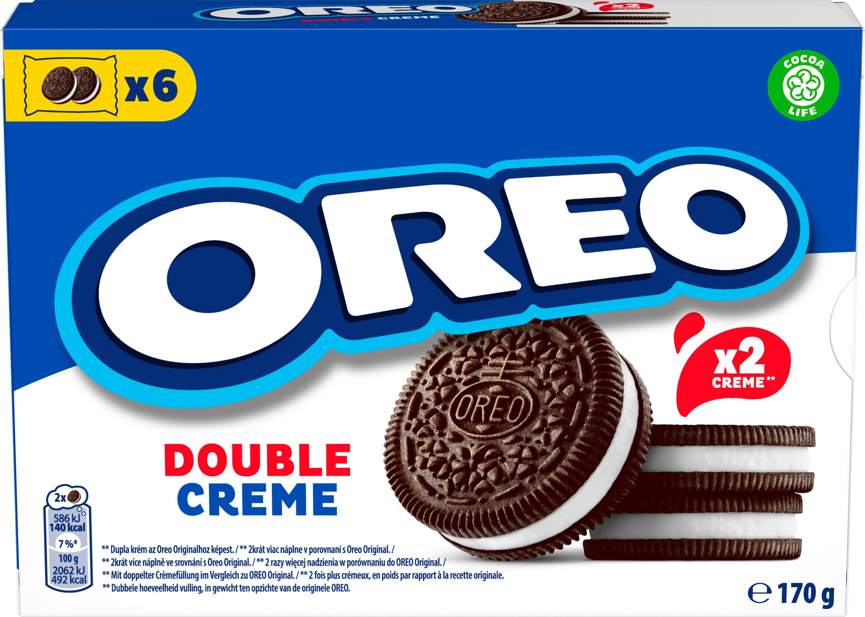 Oreo sušienky s dvojitým krémom