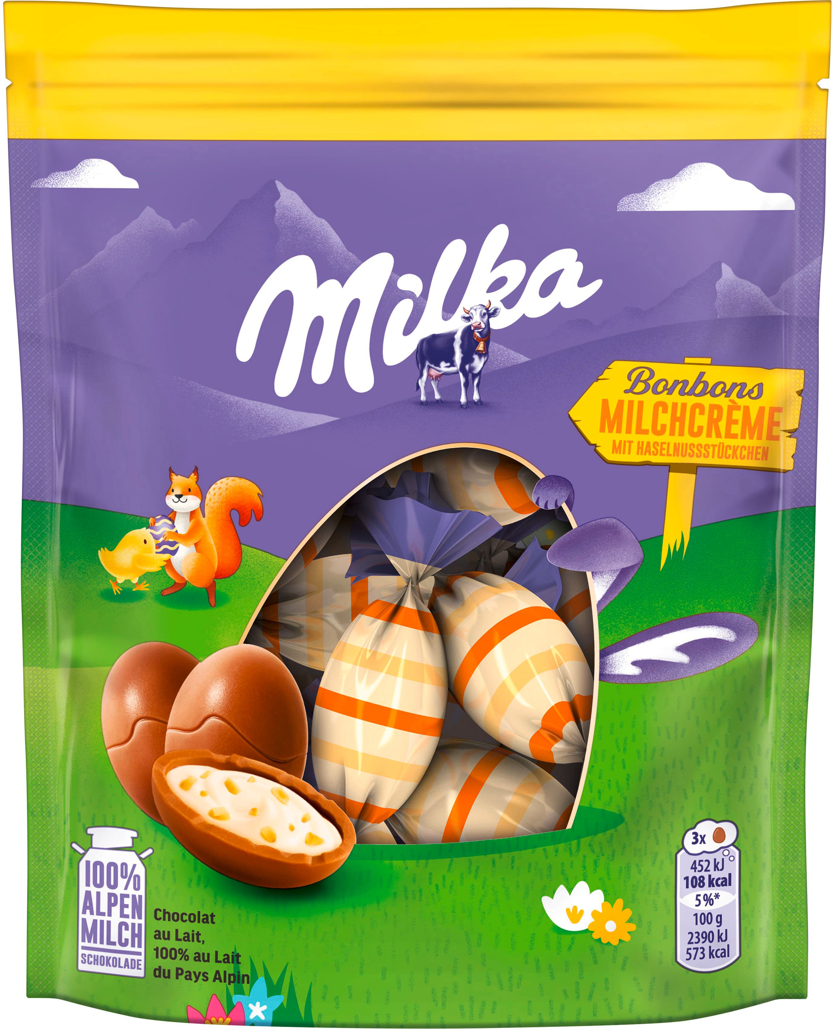 Milka Ostereier Bonbons Milchcreme