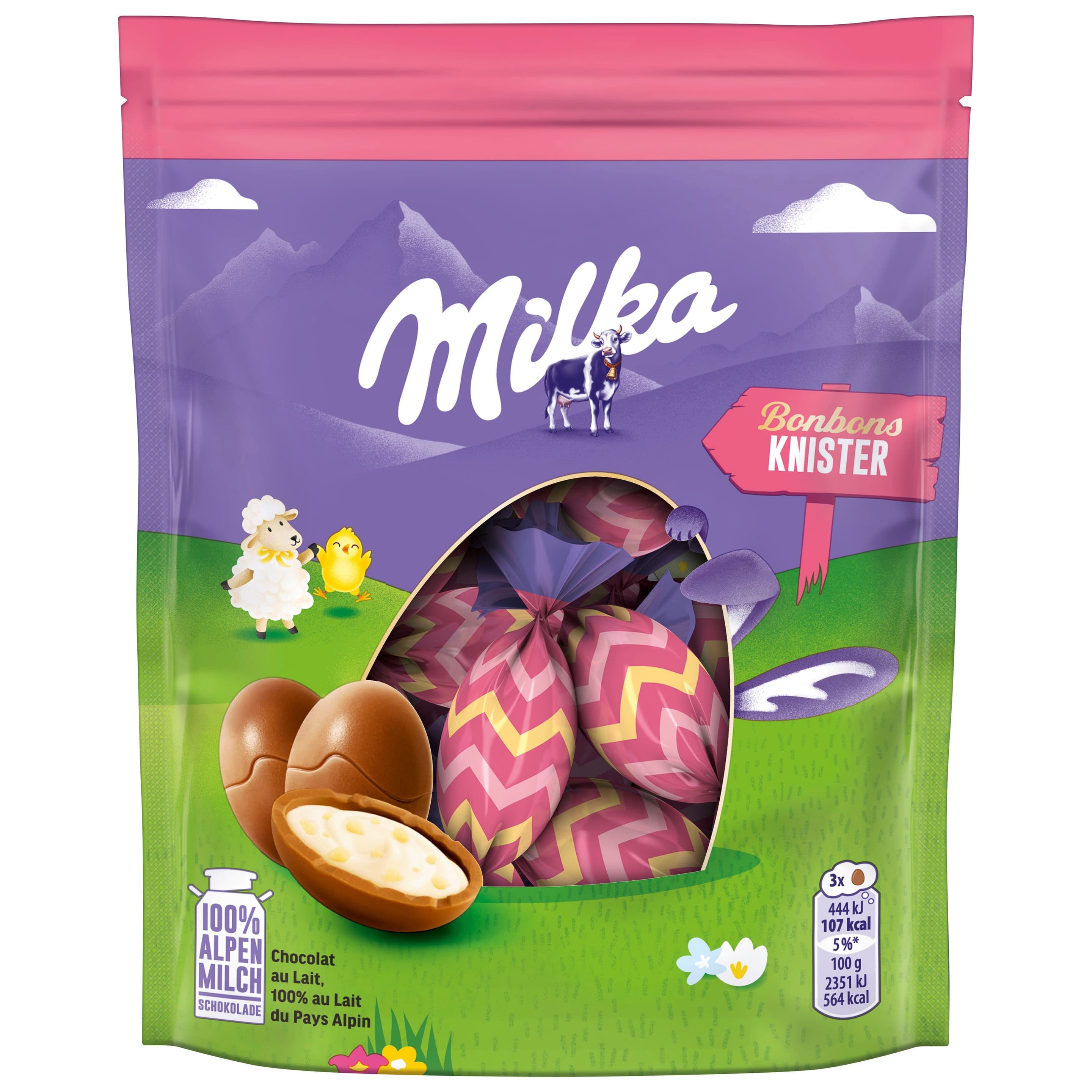 Milka Ostereier Bonbons Knupser