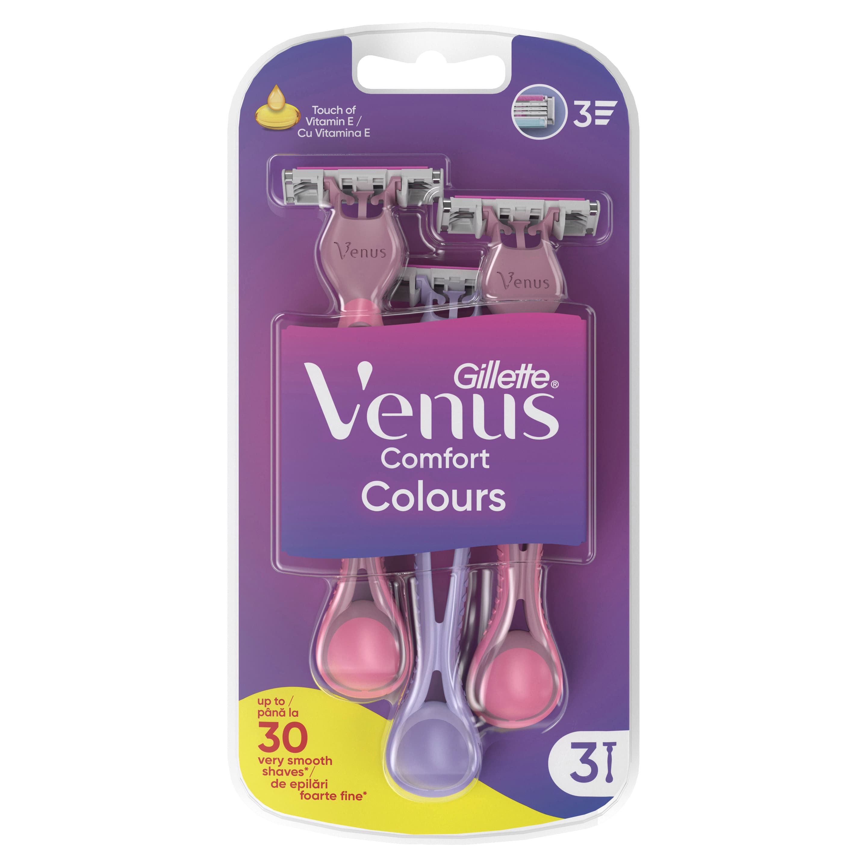 Gillette Venus 3 Colors Einwegrasierer