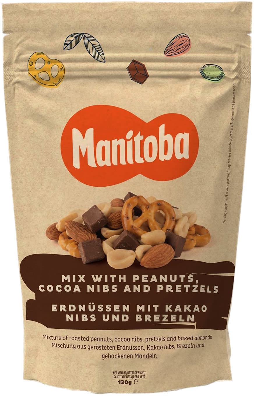 Manitoba Kakaomischung und Brezeln Mix