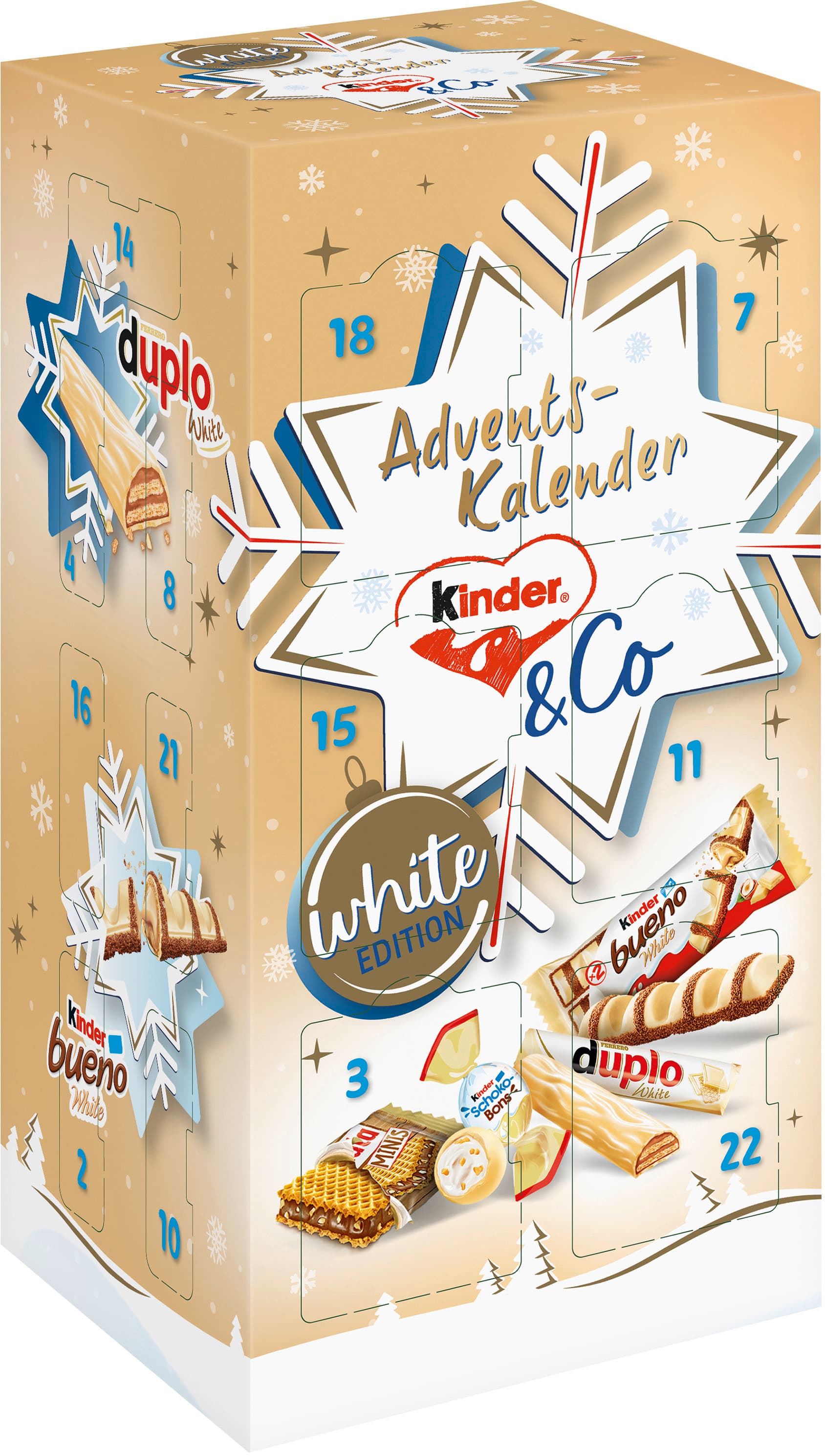 kinder & Co. Adventskalender white Edition