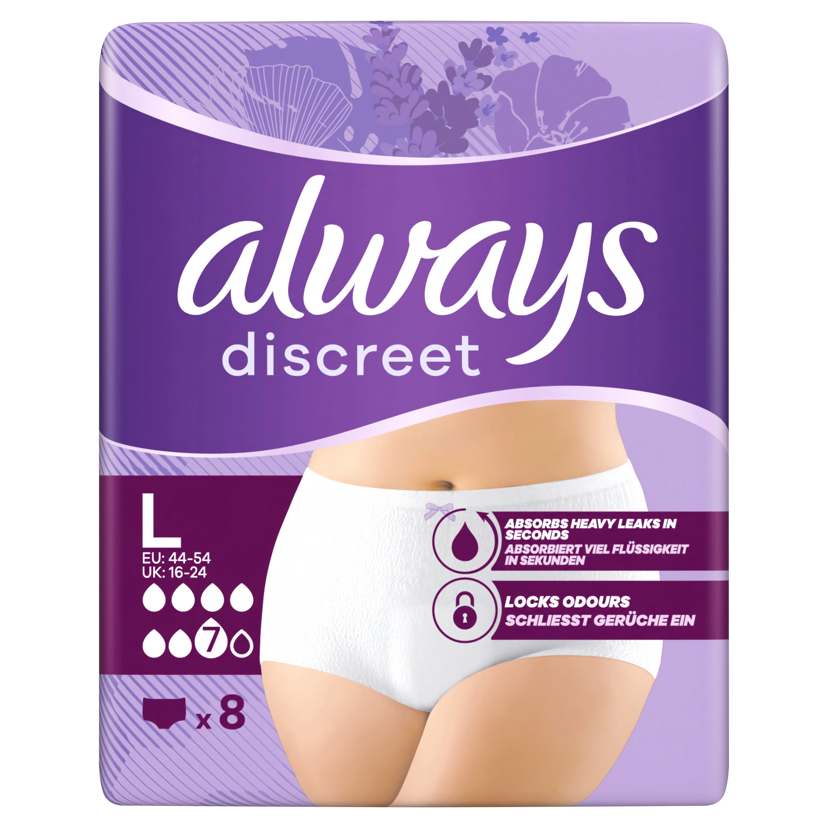 always discreet Inkontinenz Höschen Gr. L Monatspackung