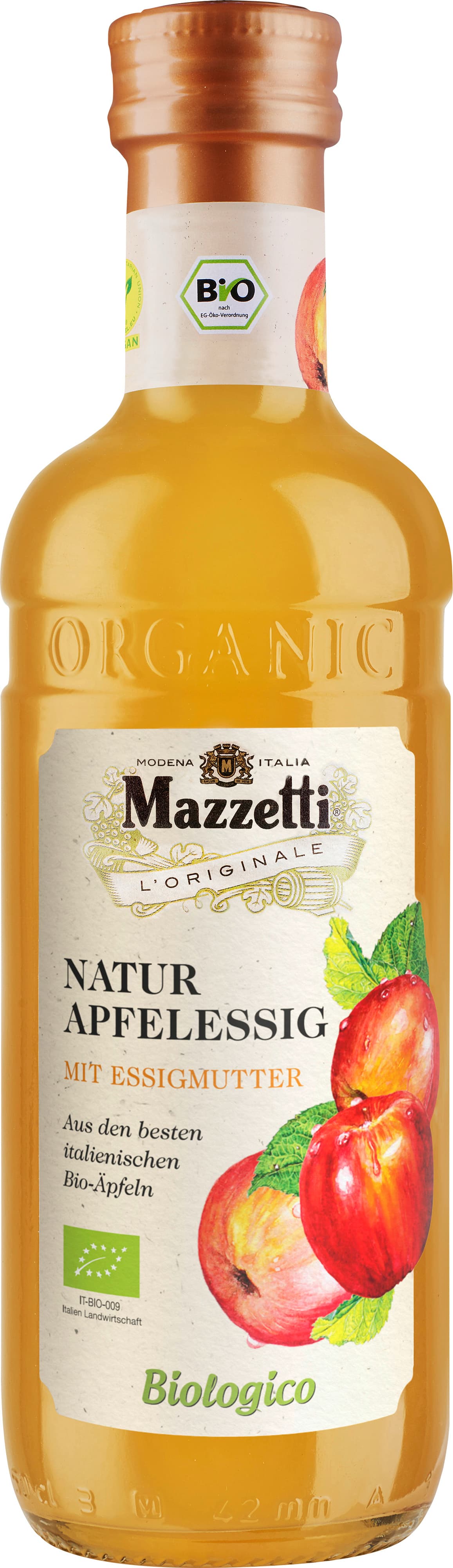 Mazzetti Bio Natur Apfelessig mit Essigmutter