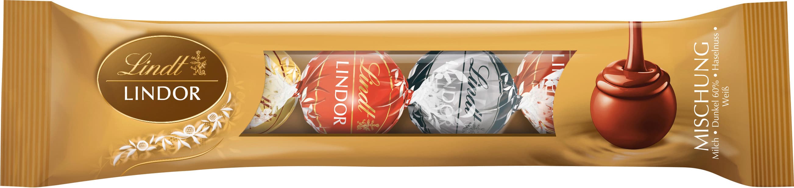 Lindt Lindor 4er Stange Mischung