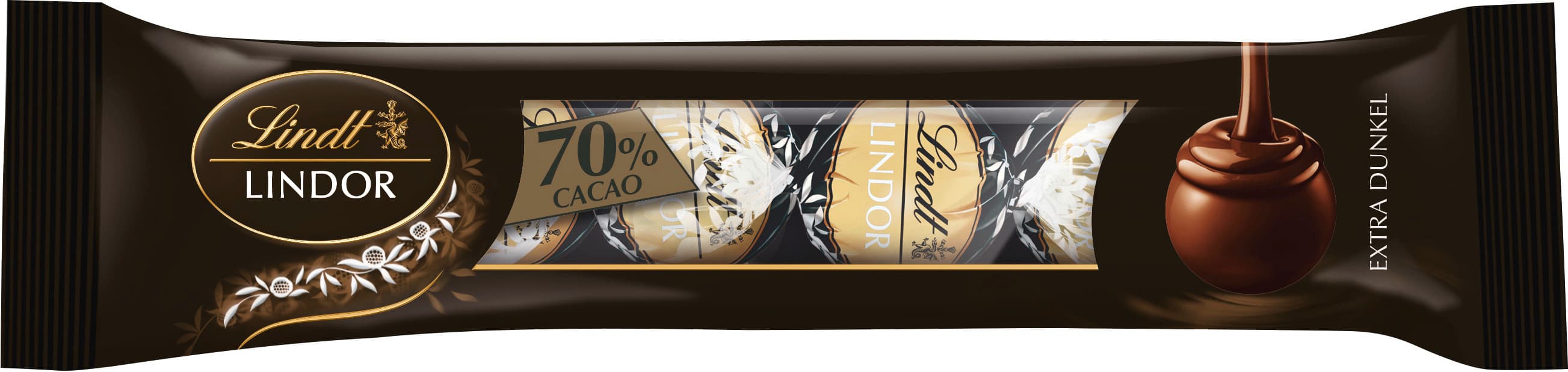 Lindt Lindor 4er Stange 70% Kakao