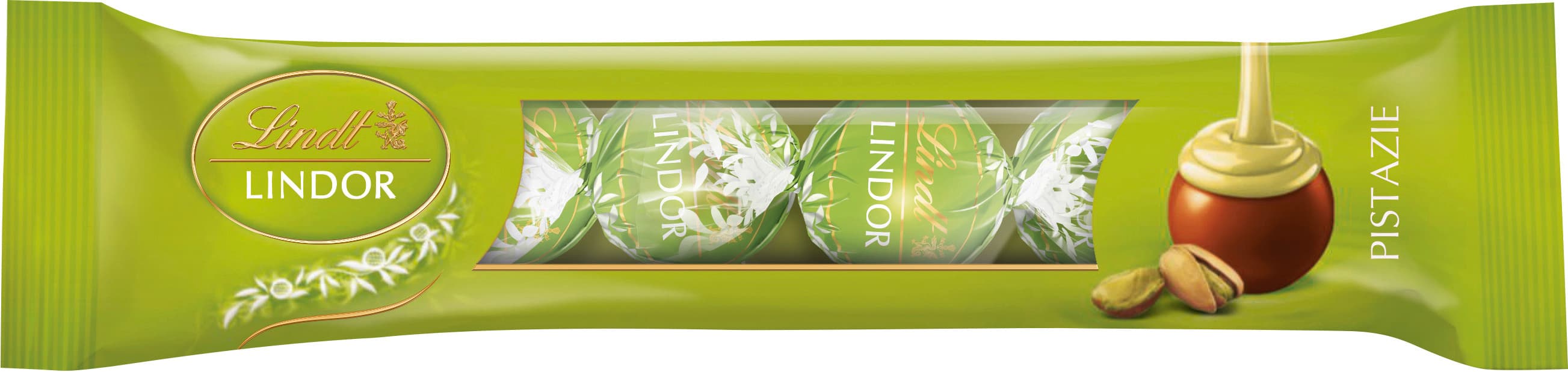 Lindt Lindor 4er Stange Pistazie