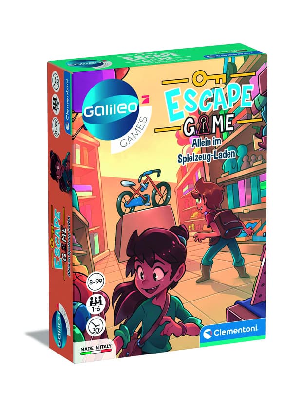 Clementoni - Escape Game - Allein im Spielzeug-Laden