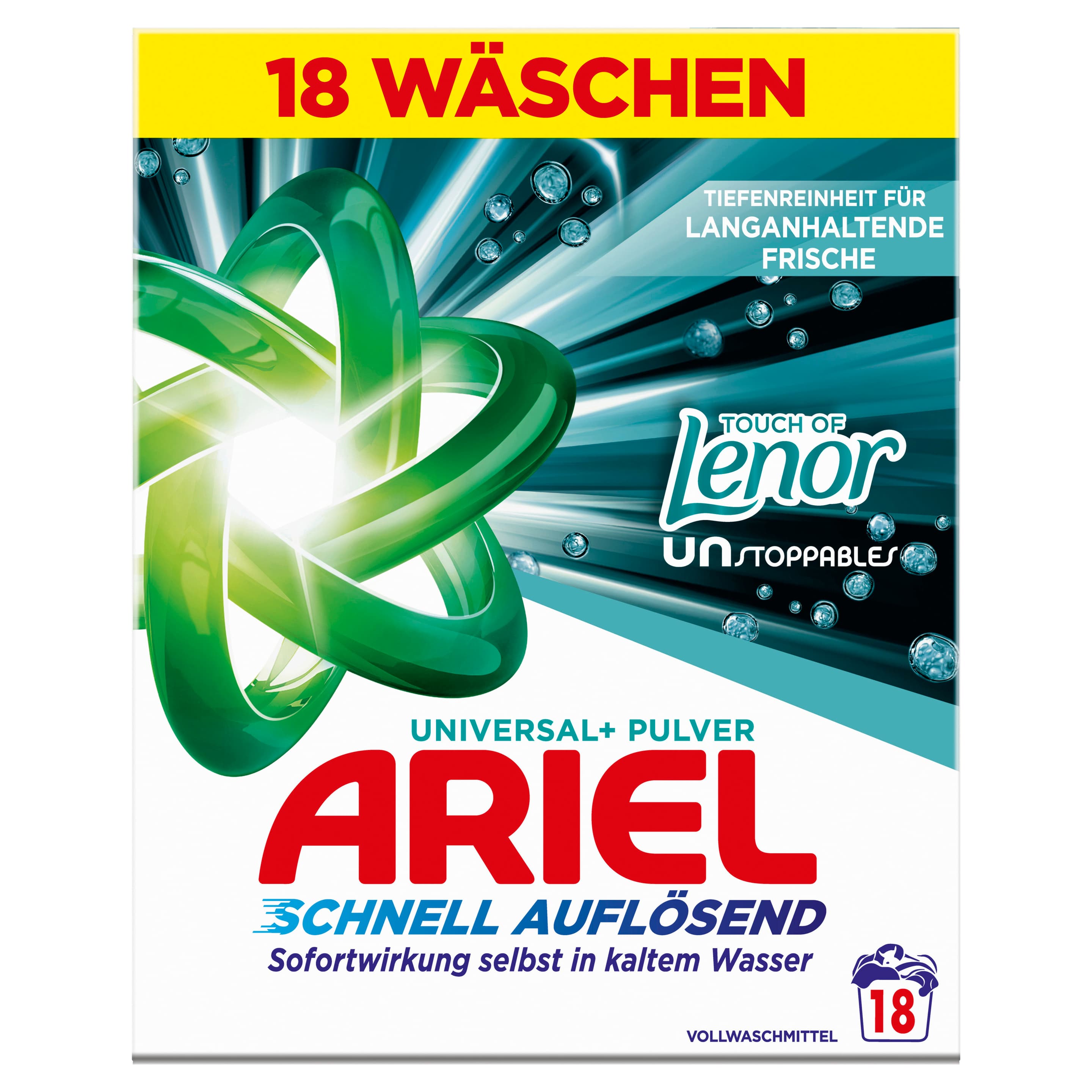 Ariel Vollwaschmittel Pulver Touch of Unstoppables 18WL