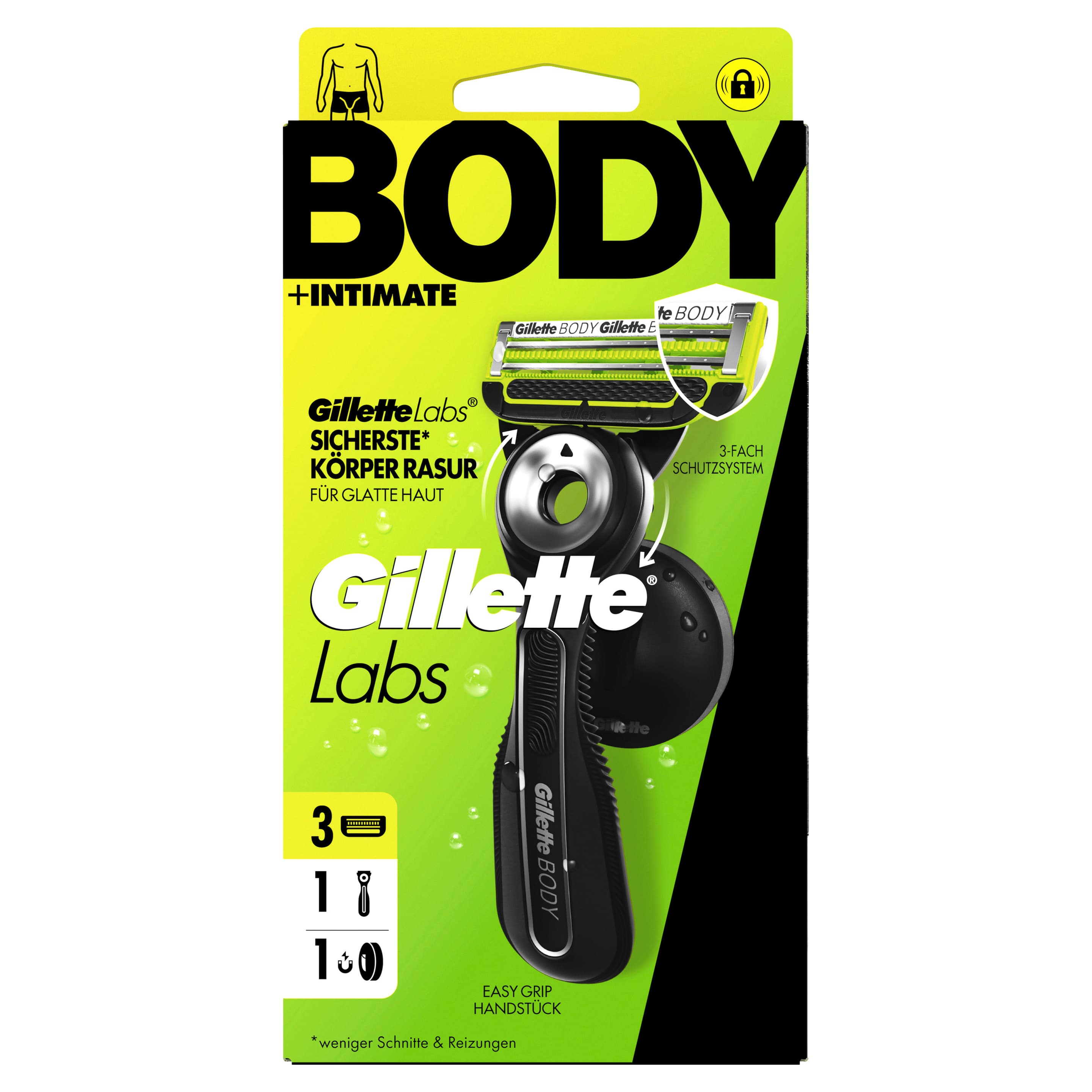 Gillette LABS Rasierer Body + Intimate