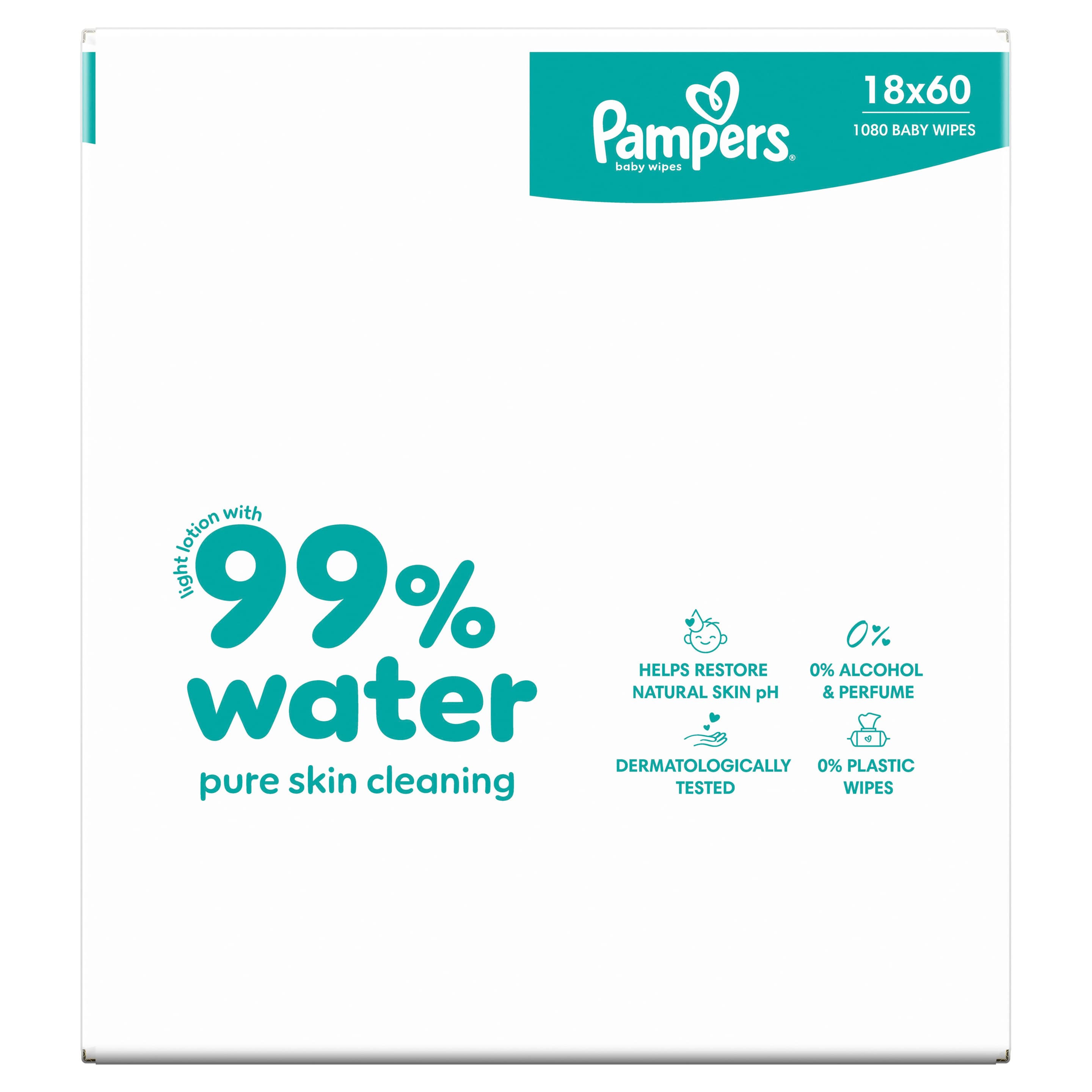 Pampers Feuchte Tücher Aqua 99% 18x60 Stück