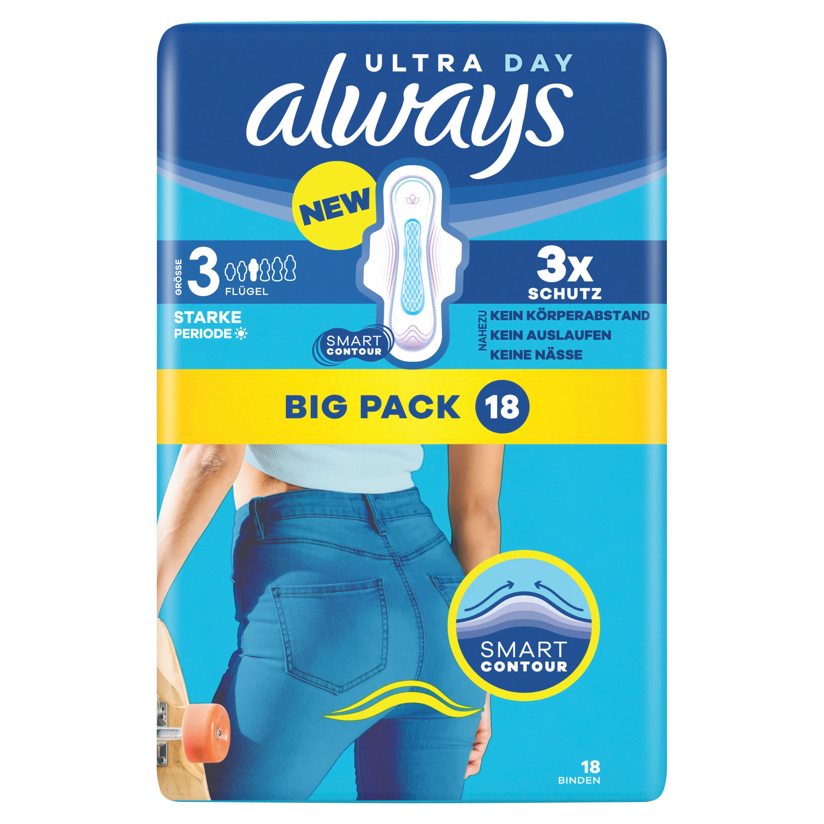 ALWAYS Ultra Starke Periode (Größe 3) Damenbinden