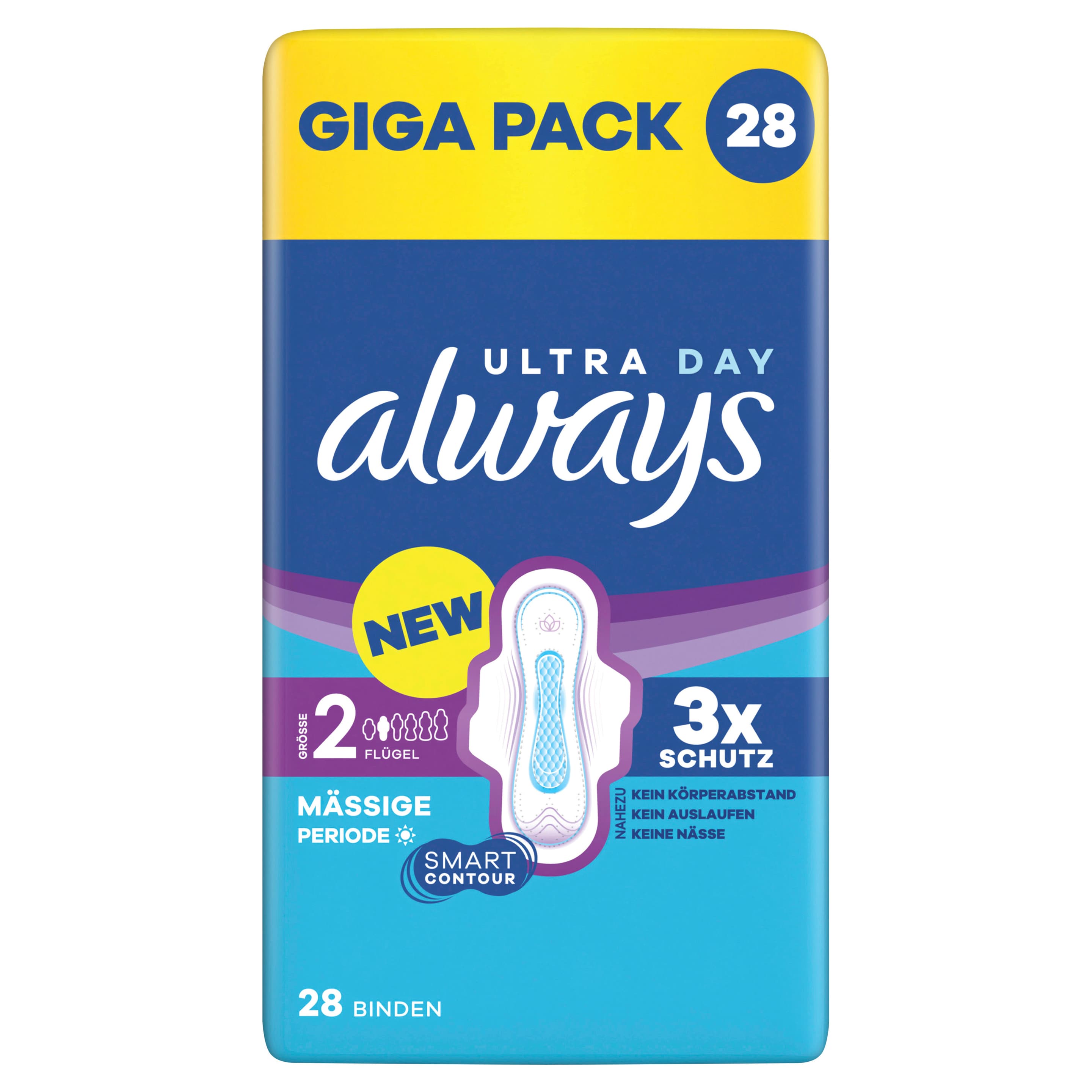 ALWAYS Ultra Mässige Periode (Größe 2) Damenbinden