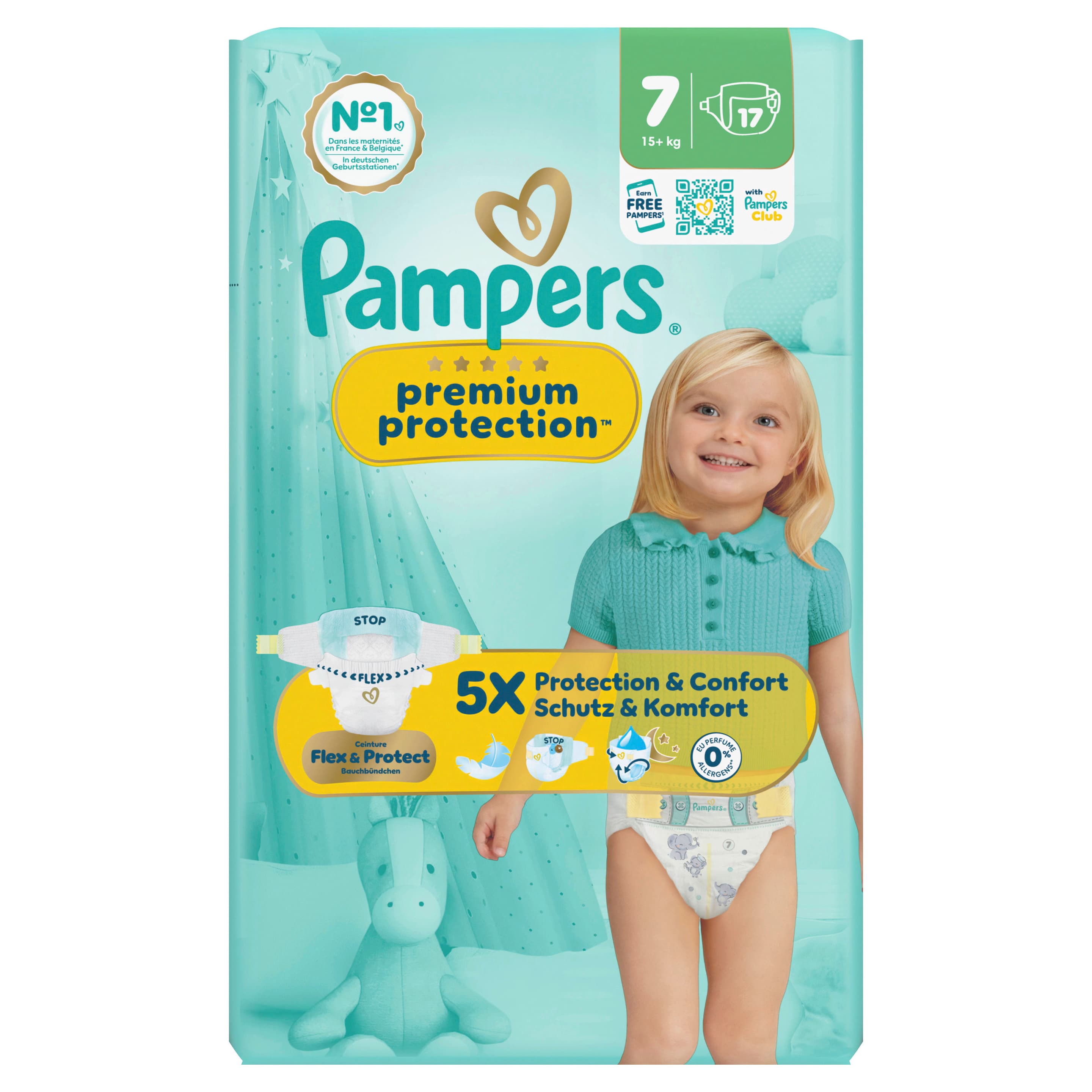 Pampers Premium Protection Windeln Gr.7 Extra Large 15+kg