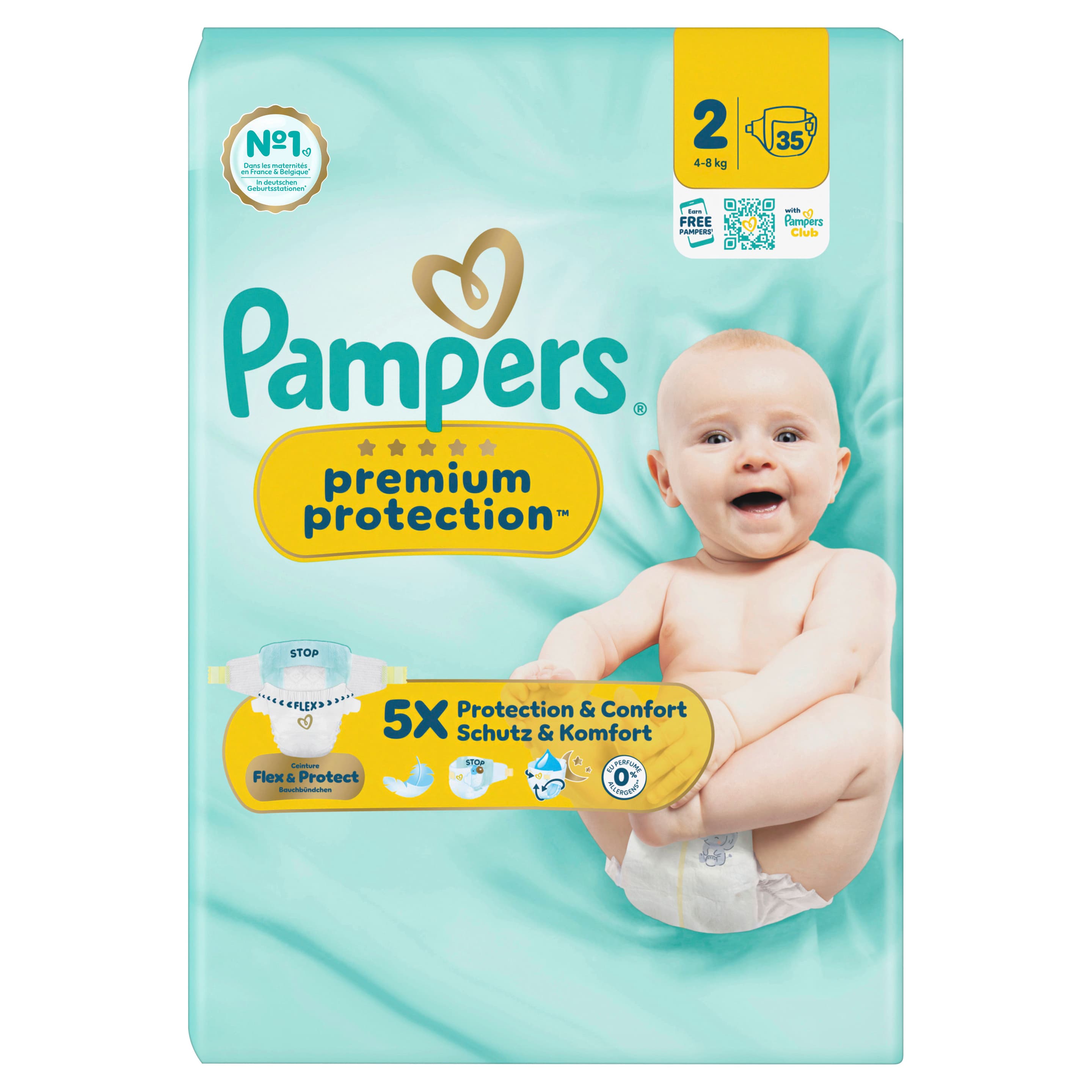 Pampers Premium Protection New Baby Windeln Gr.2 Mini 4-8kg