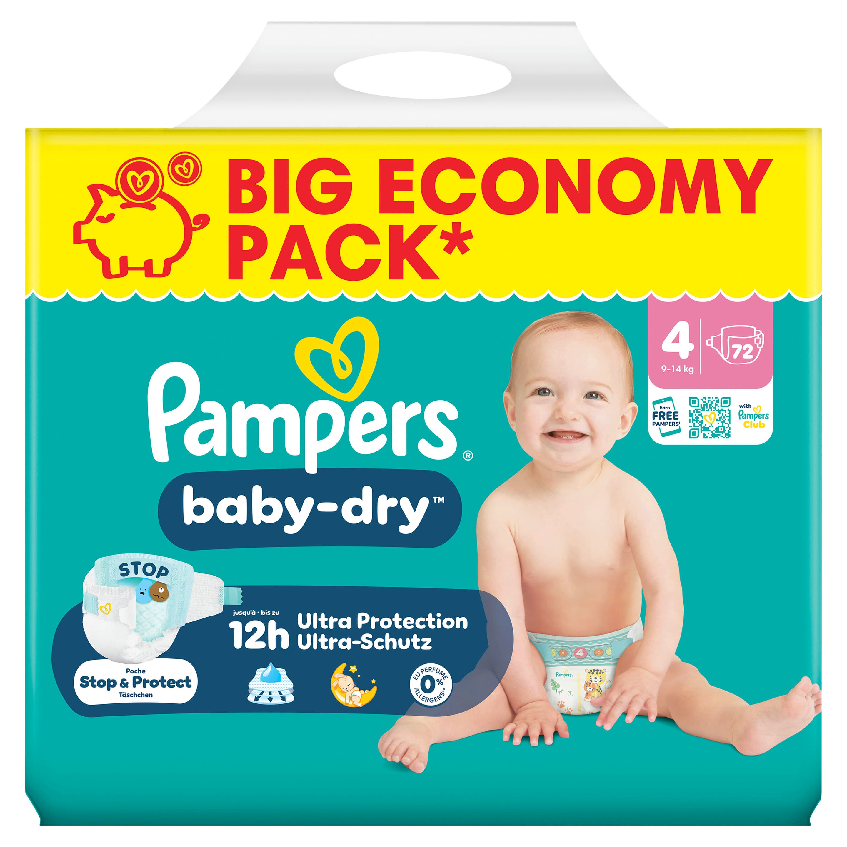 Pampers Baby-Dry Windeln Gr. 4