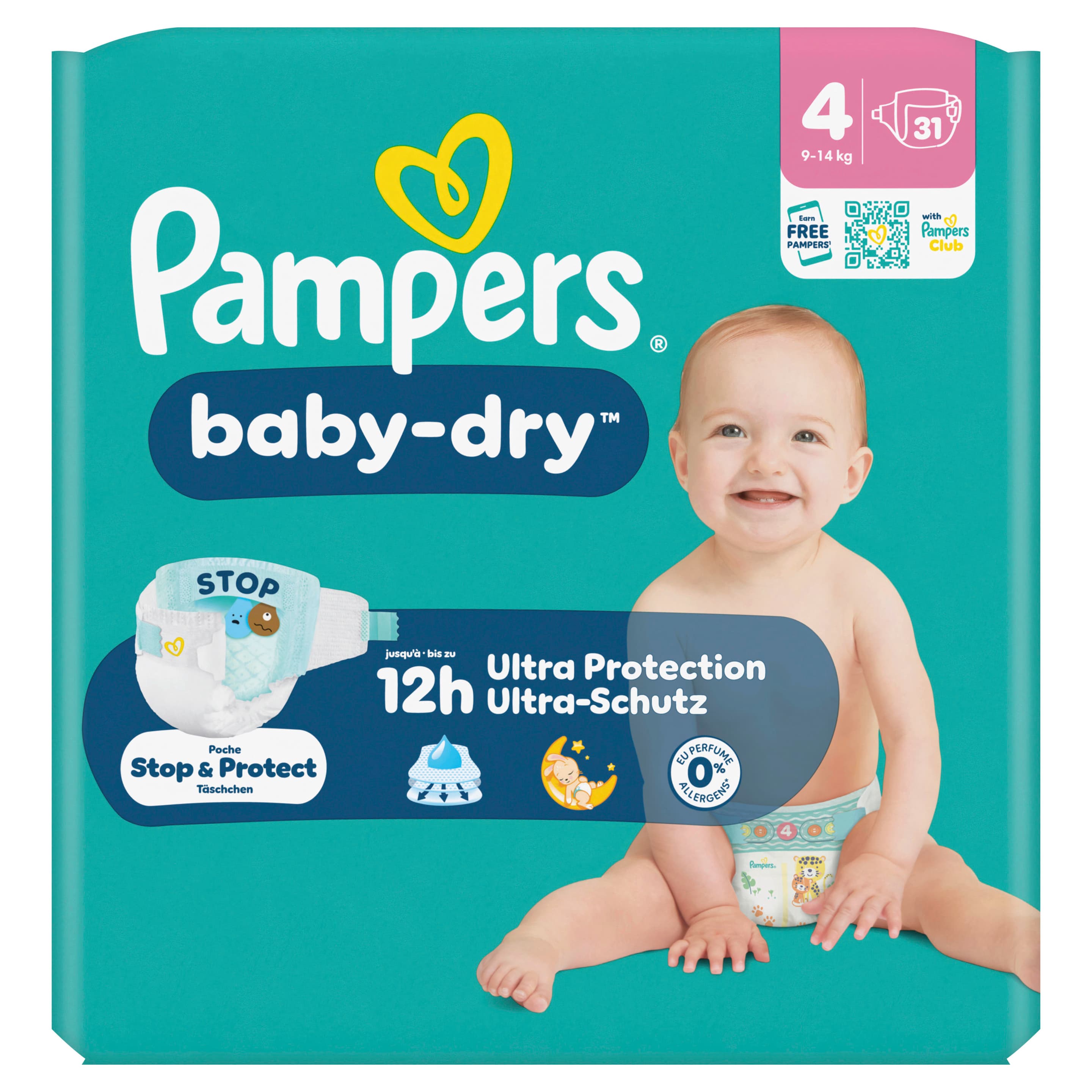 Pampers Baby-Dry Windeln Gr. 4