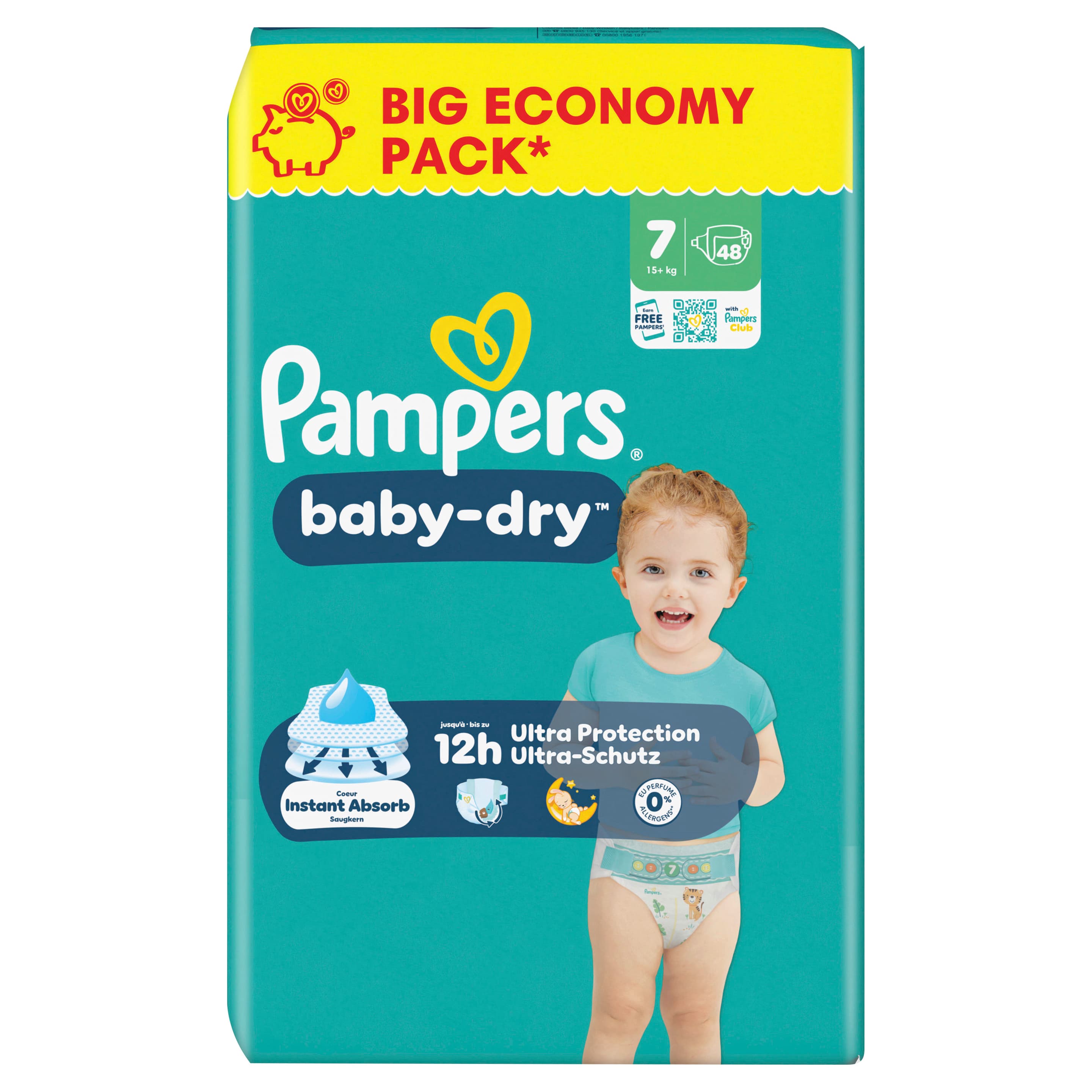 Pampers Baby Dry Windeln Gr.7 Extra Large 15+kg Big Economy Pack