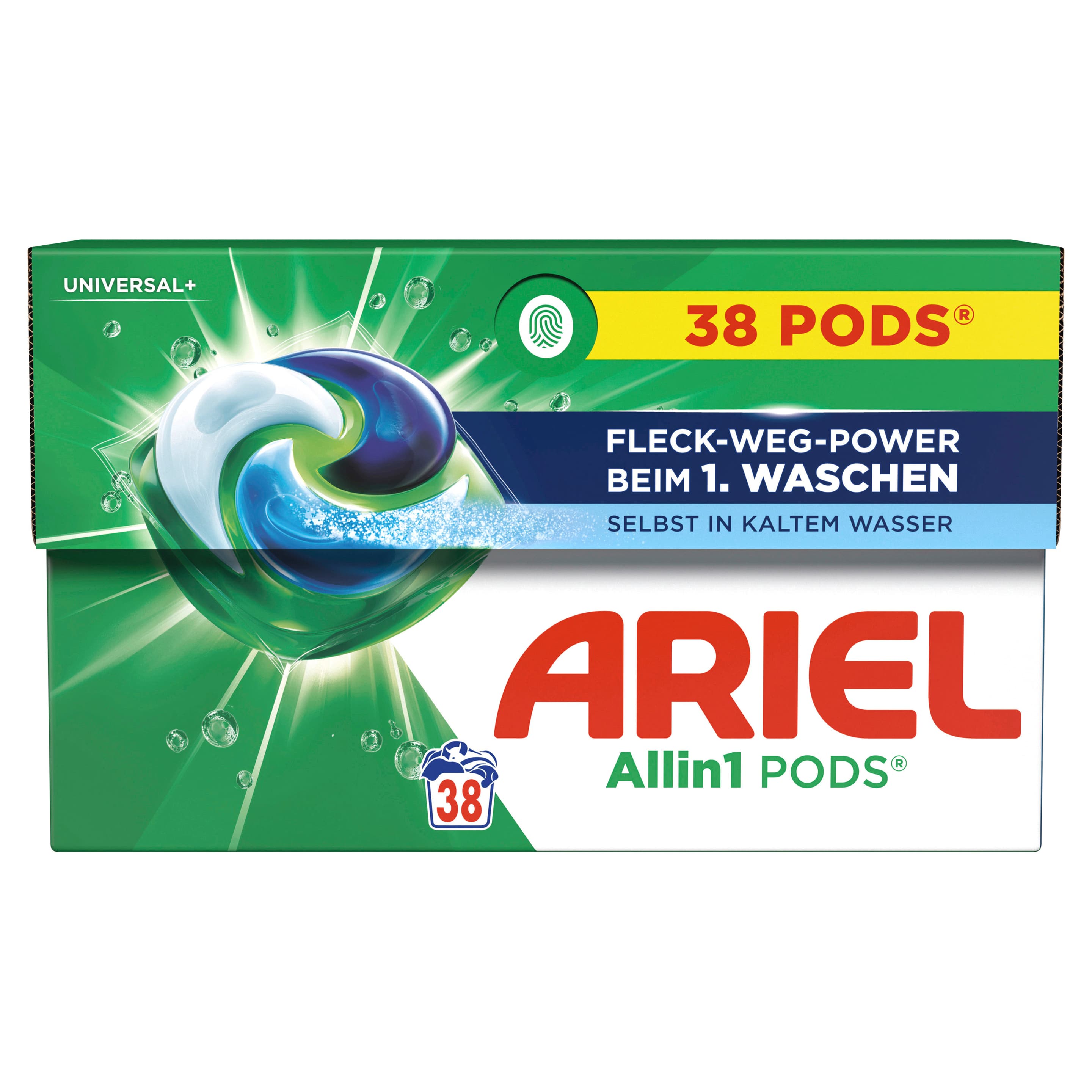 Ariel All-in-1 Vollwaschmittel Flüssig Pods Universal 38WL