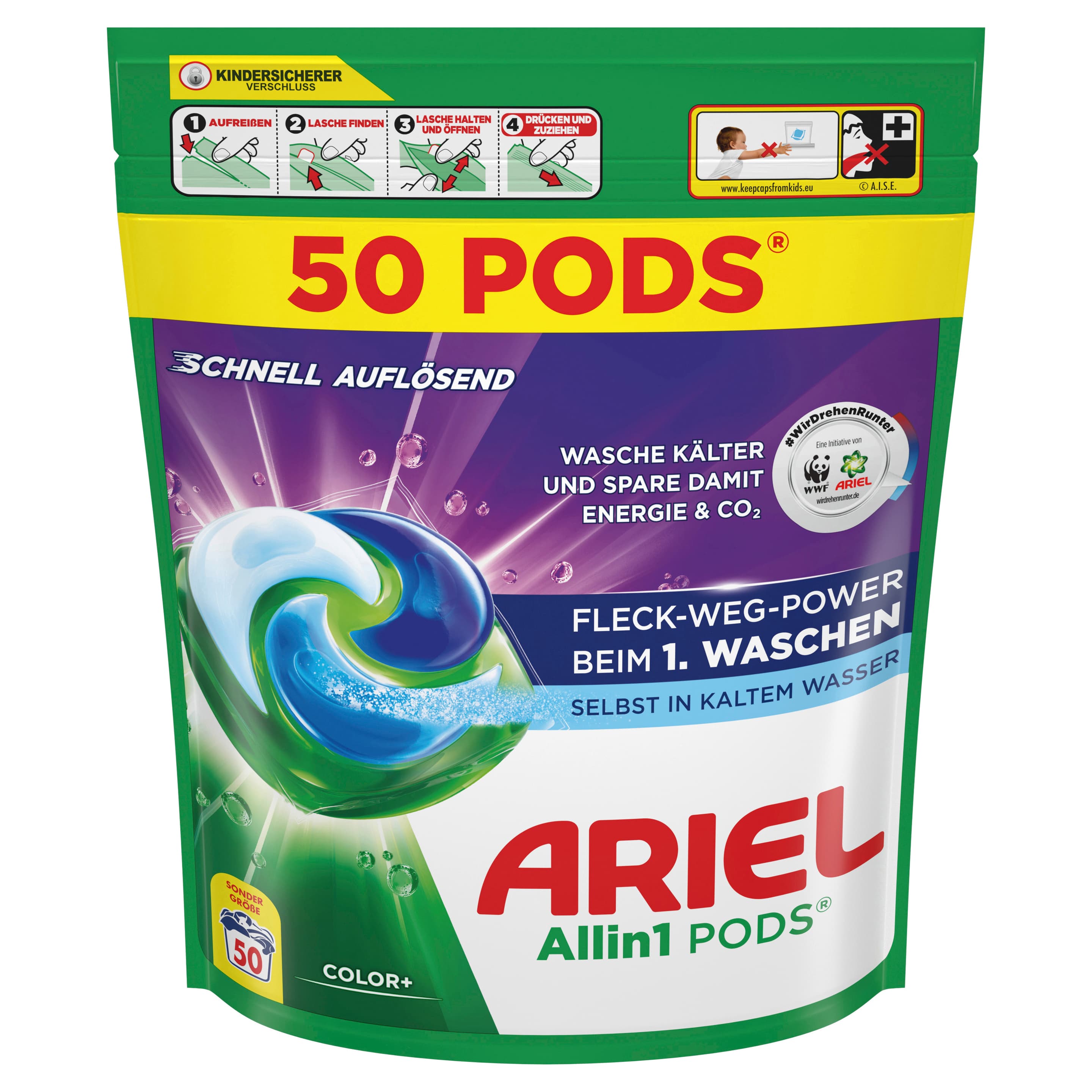 Ariel All-in-1 Colorwaschmittel Flüssig Pods 100WL