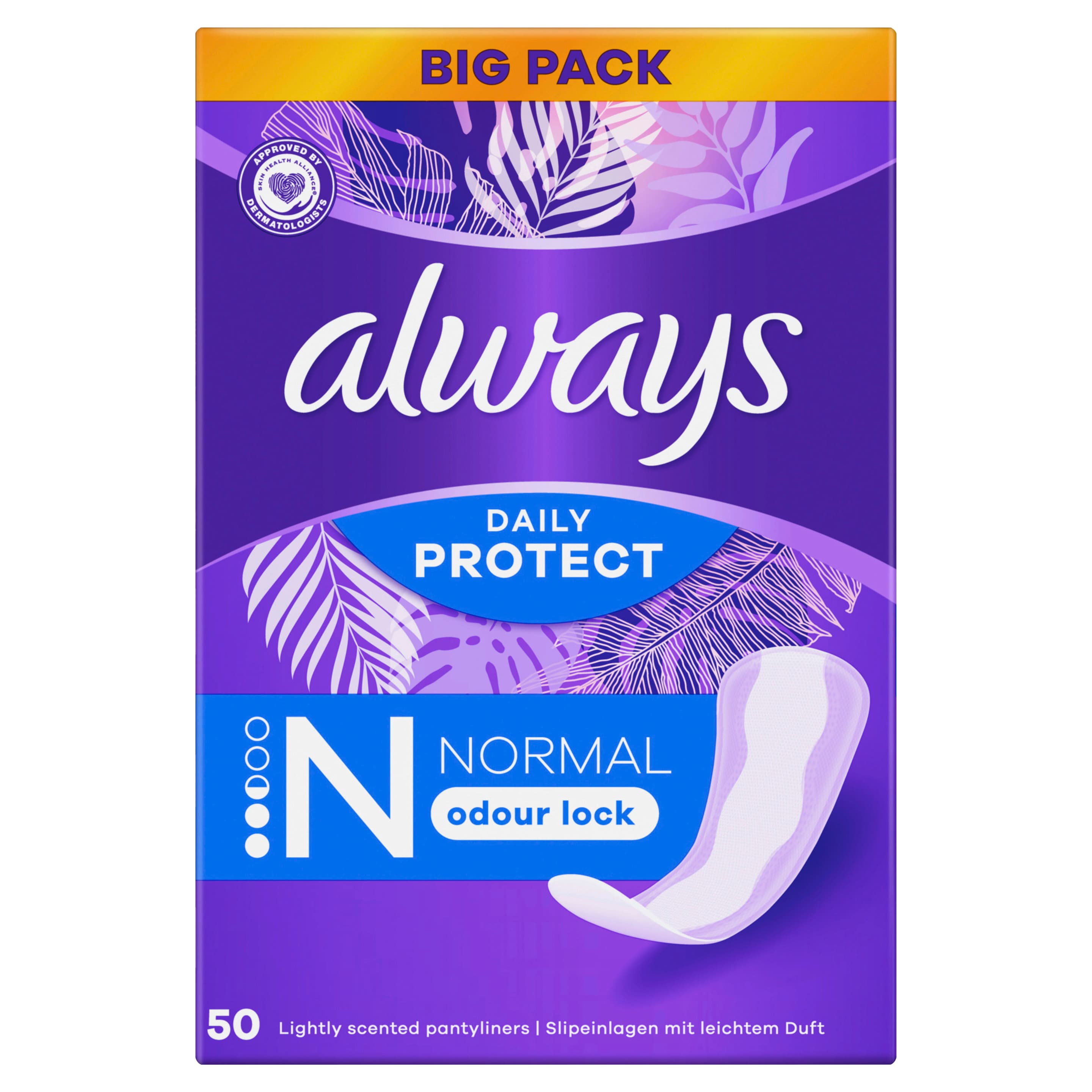 Always Daily Protect Slipeinlagen Normal mit leichtem Duft BigPack