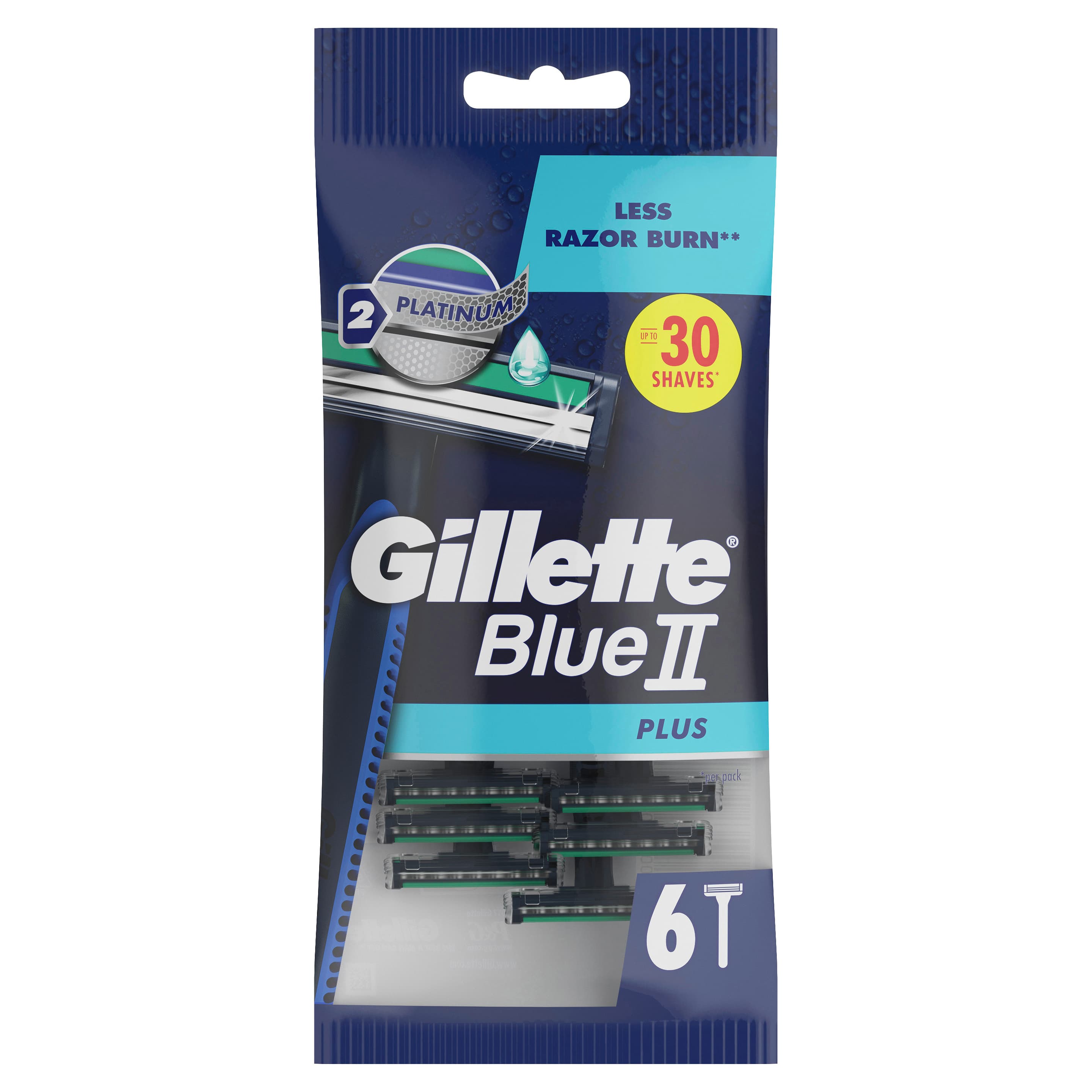 Gillette Einwegrasierer Blue II Plus