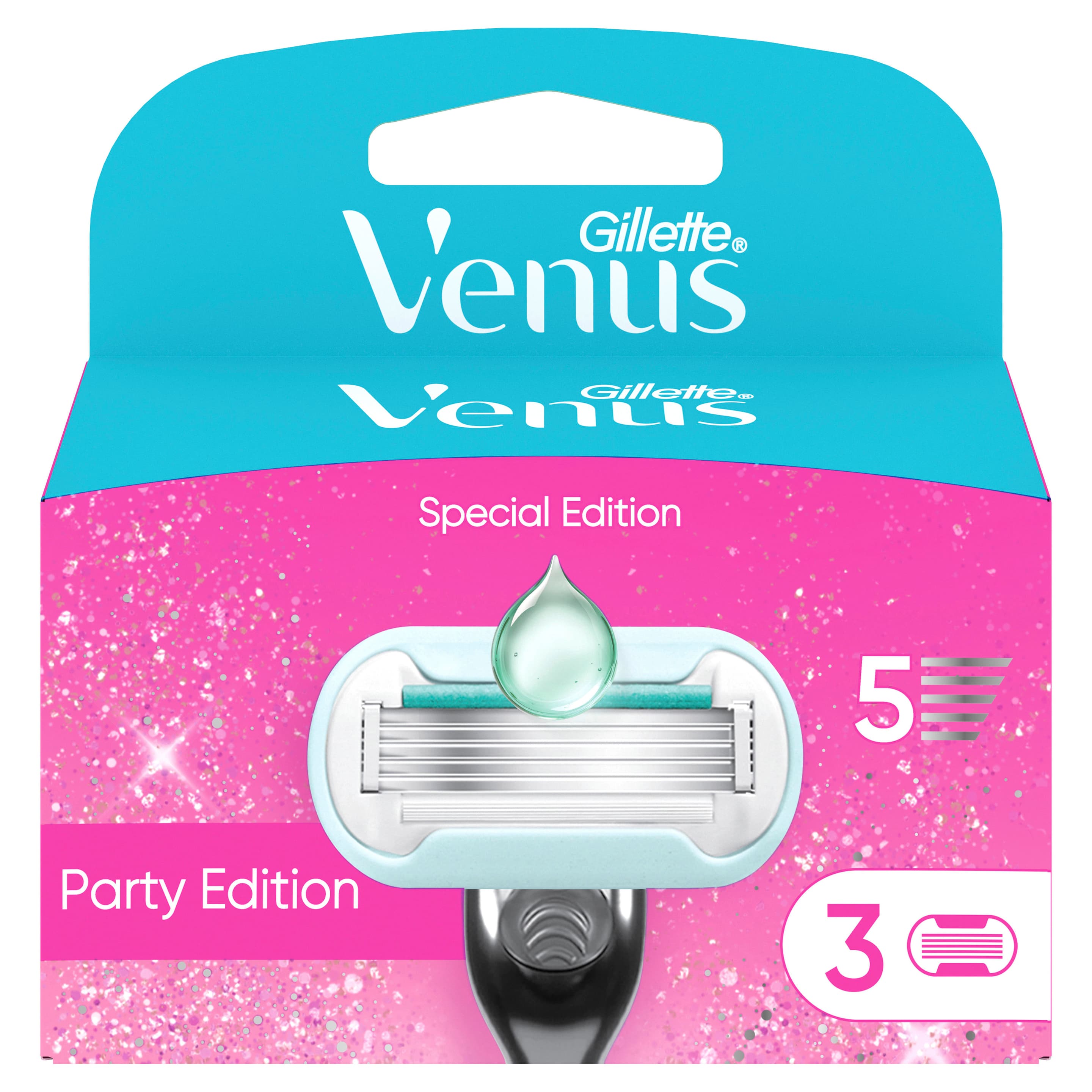Gillette Venus Pro Smooth Sensitive Party Rasierklingen