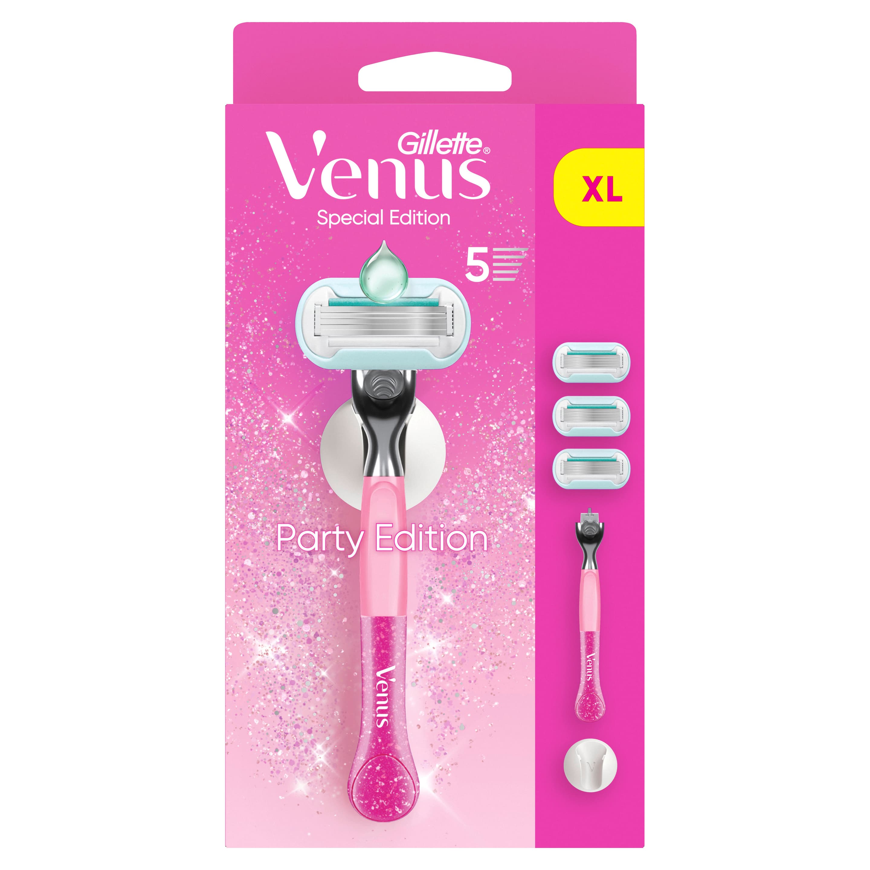 Gillette Venus Rasierapparat Pro Smooth Sensitive Party Edition XL