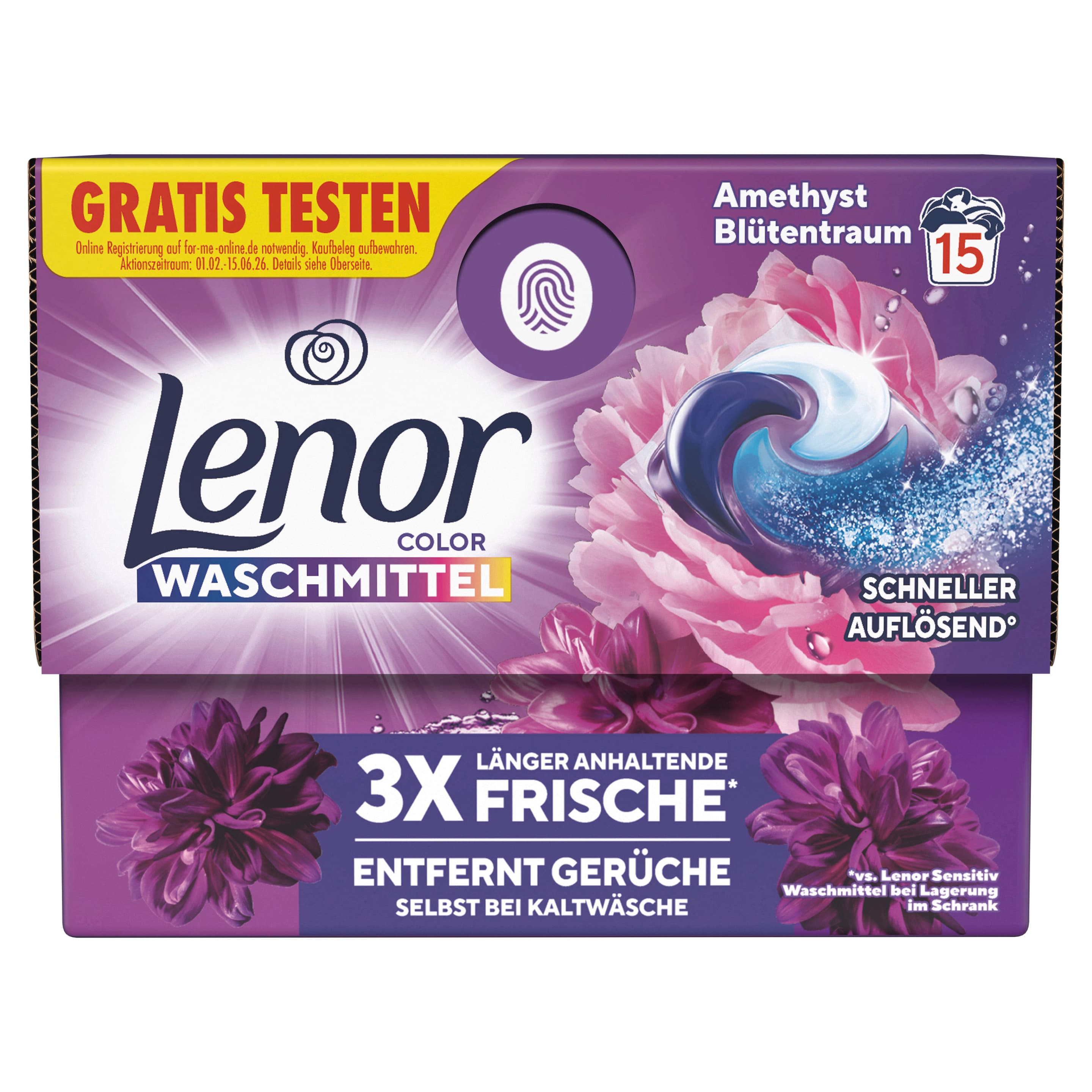 Lenor Amethyst Blütentraum Color Waschmittel PODS®