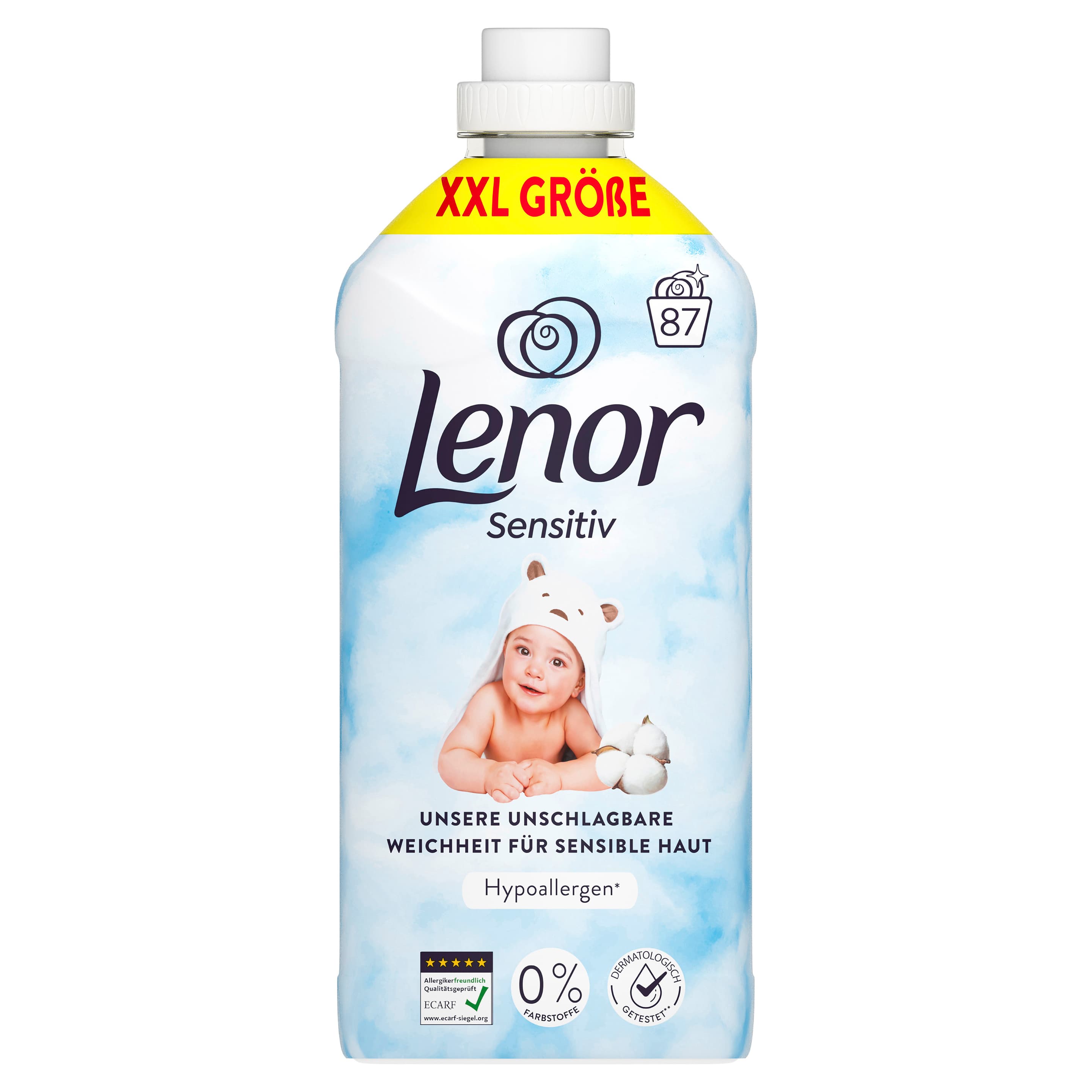 Lenor Weichspüler Konzentrat Sensitiv Flasche 87WL