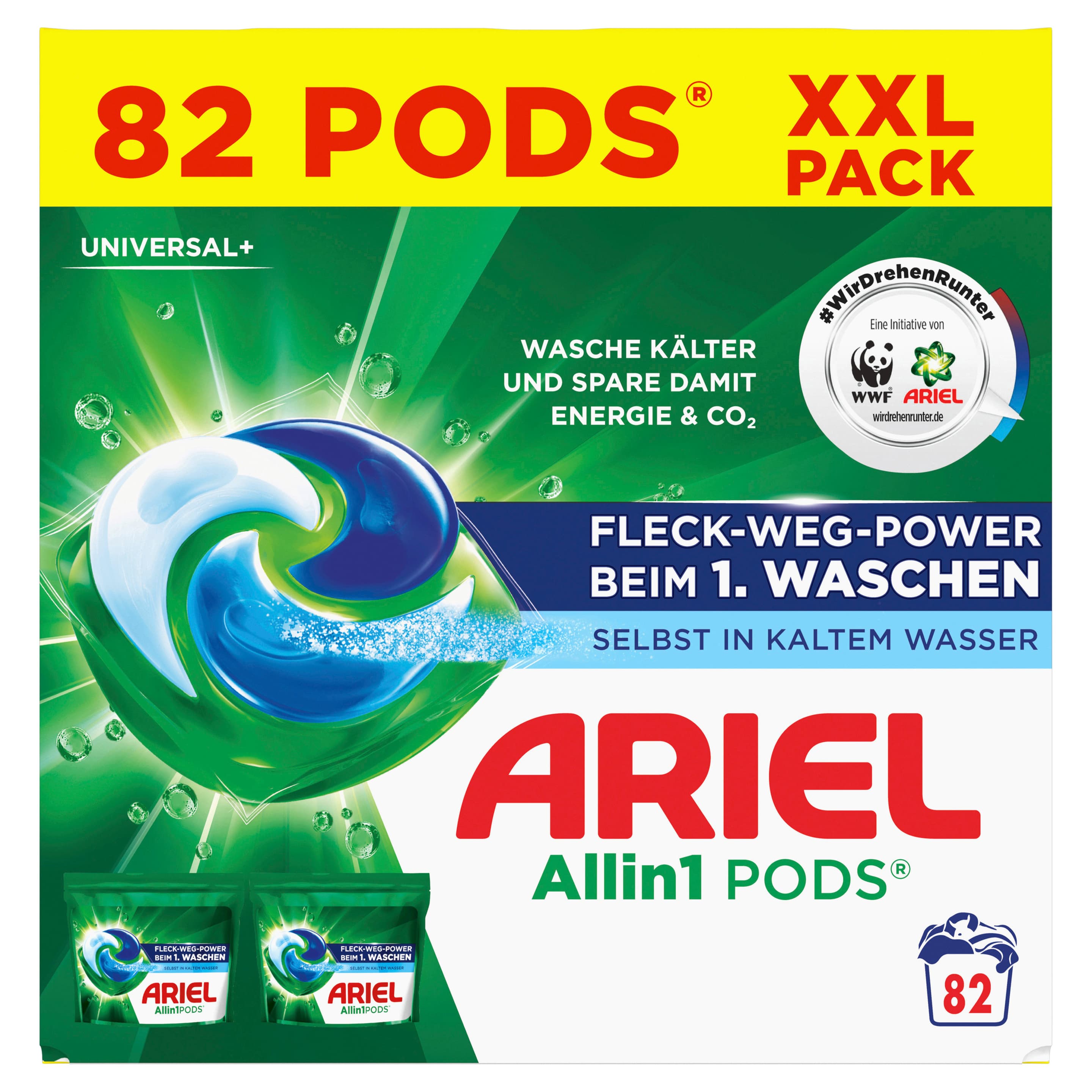 Ariel All-in-1 Vollwaschmittel Flüssig Pods Universal 82WL