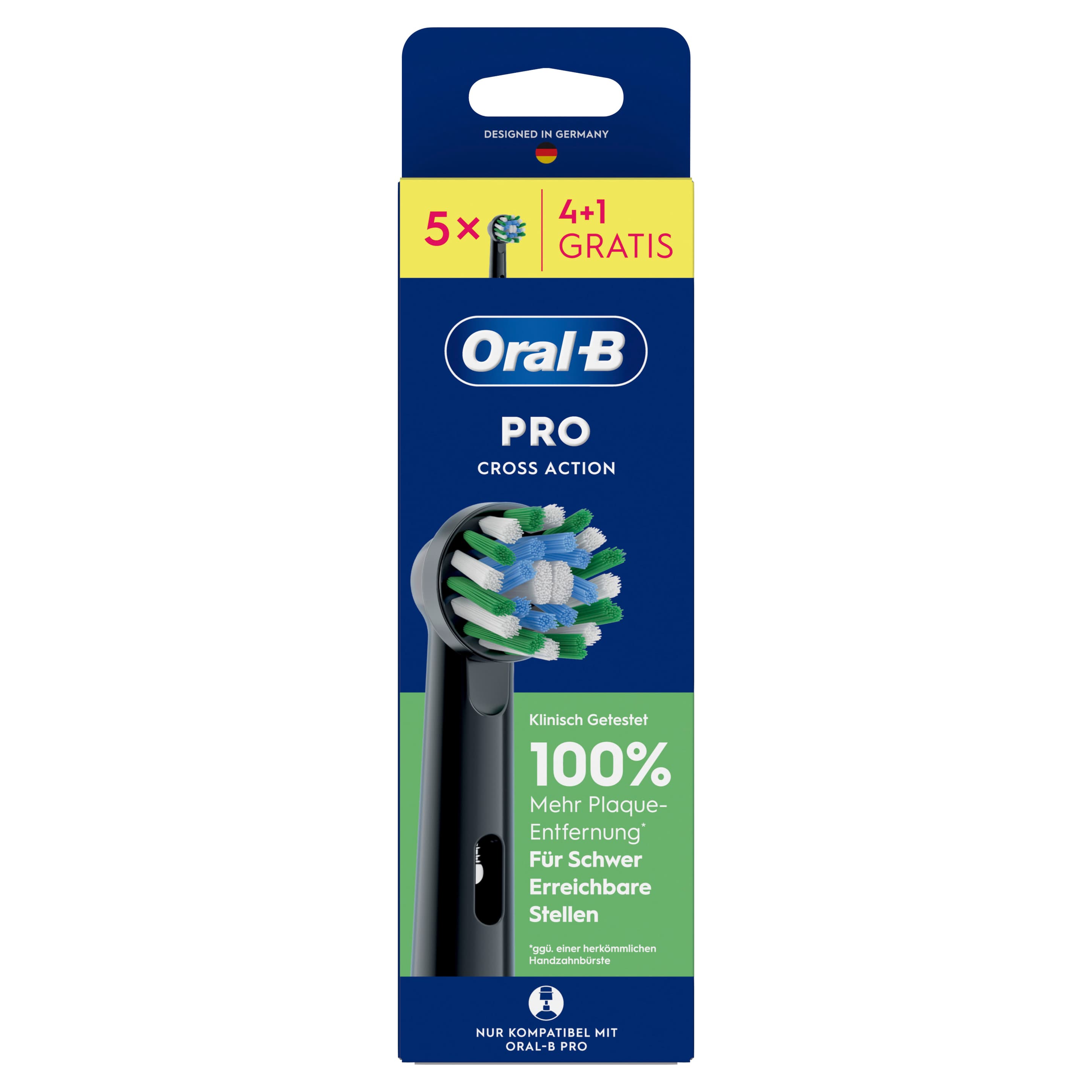 Oral-B Aufsteckbürsten Pro CrossAction Schwarz