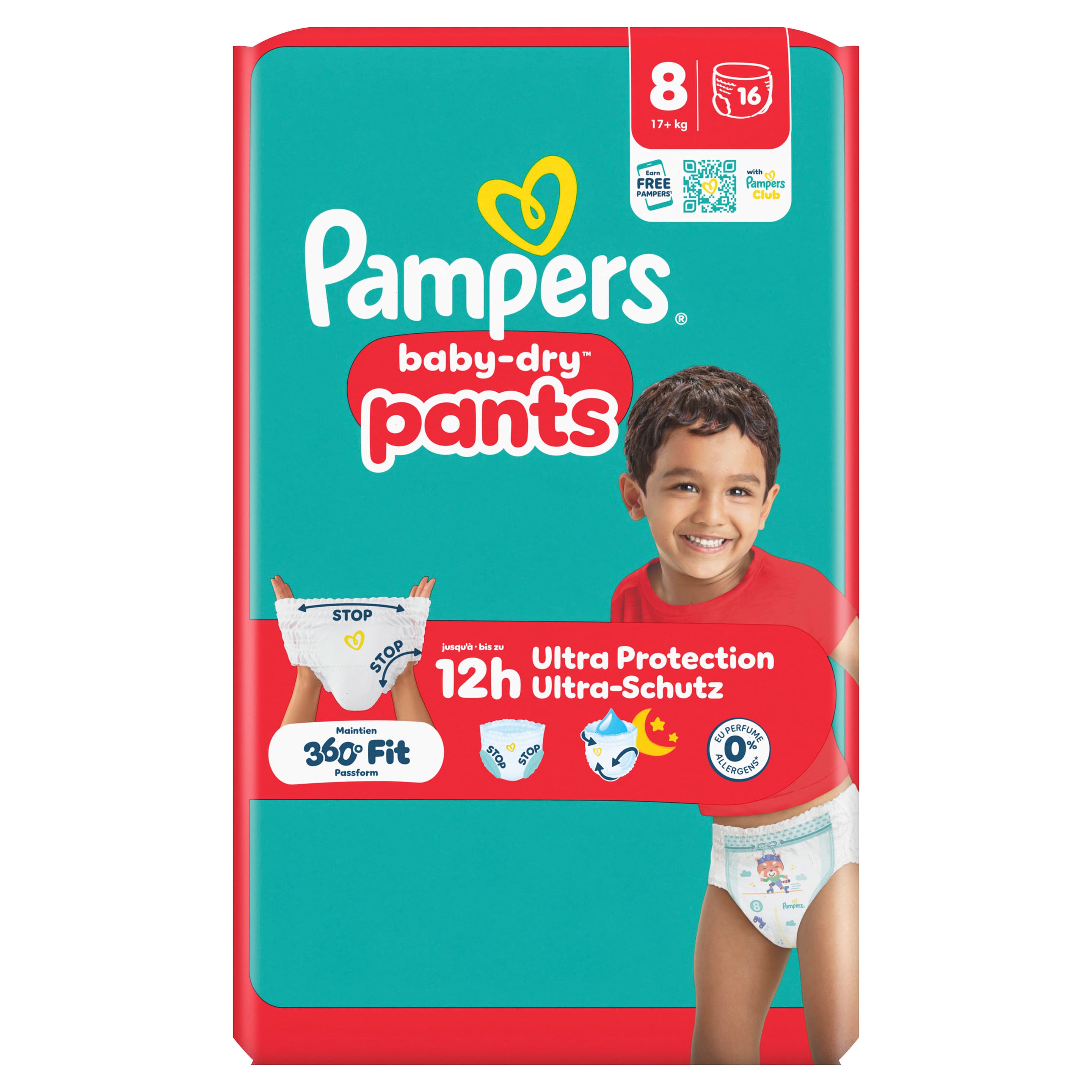 Pampers Baby Dry Pants Windeln Gr.8 Extra Large 17+kg