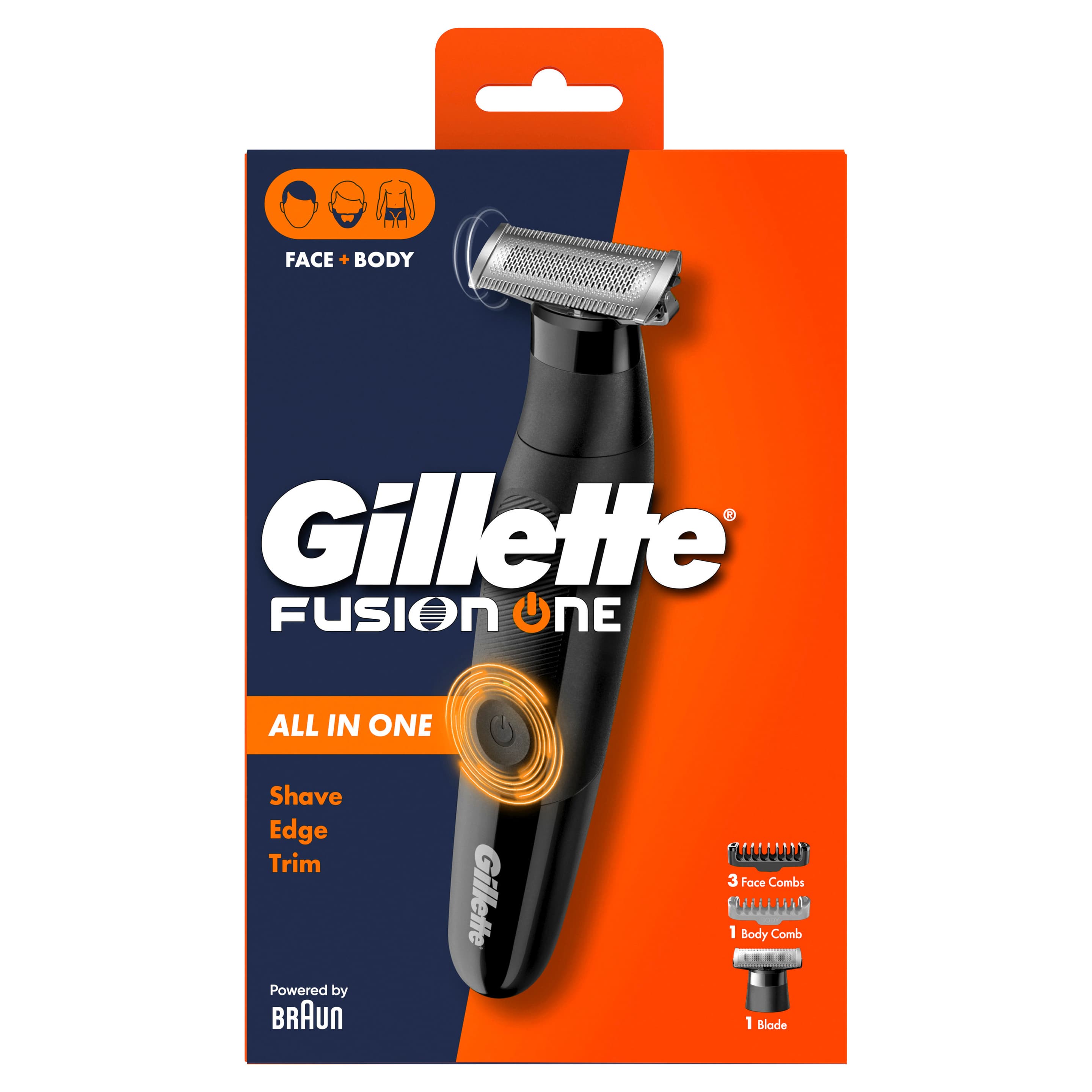 Gillette Fusion One Rasierer elektrisch Trimmer