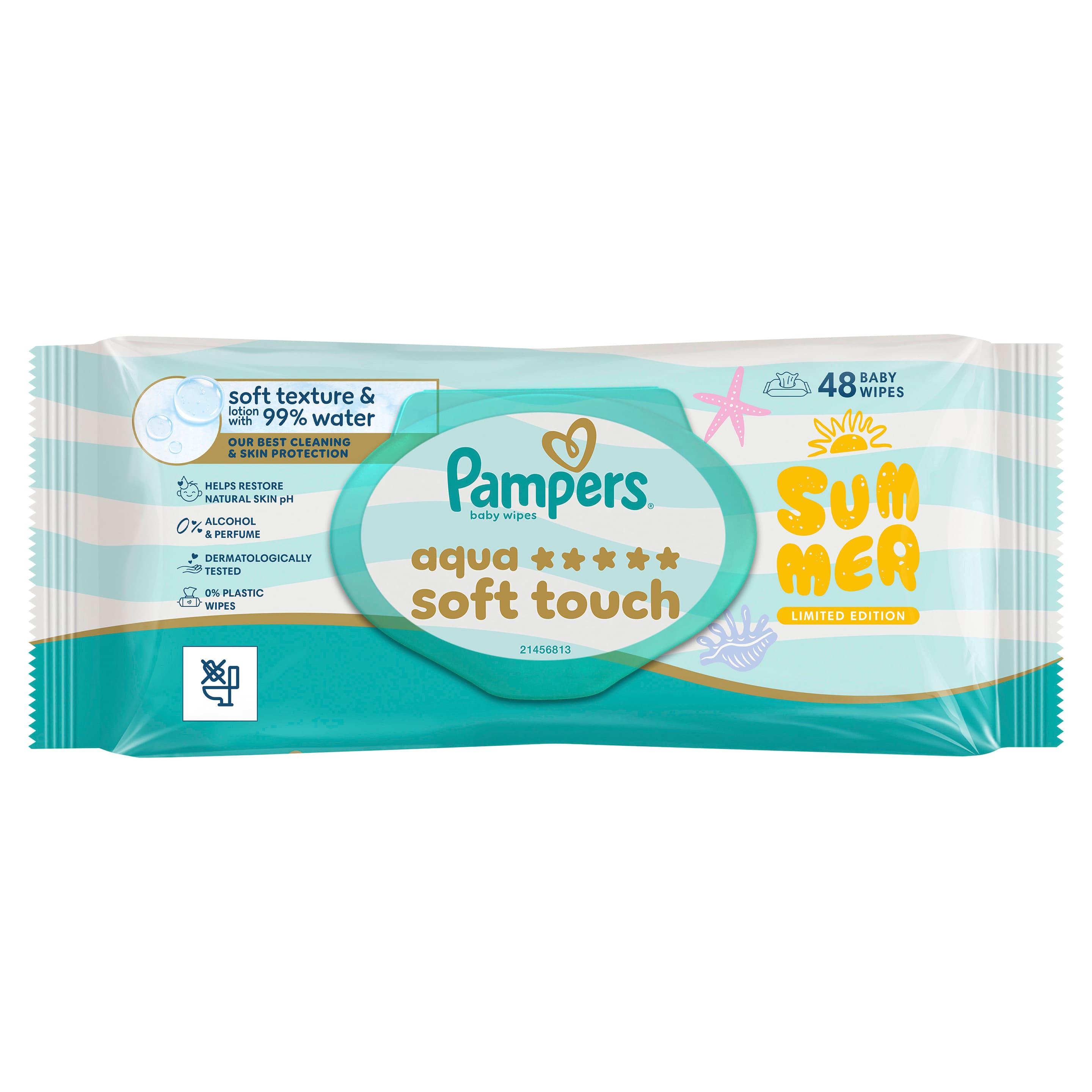 Pampers Feuchttücher Aqua Soft touch Limited Summer Edition