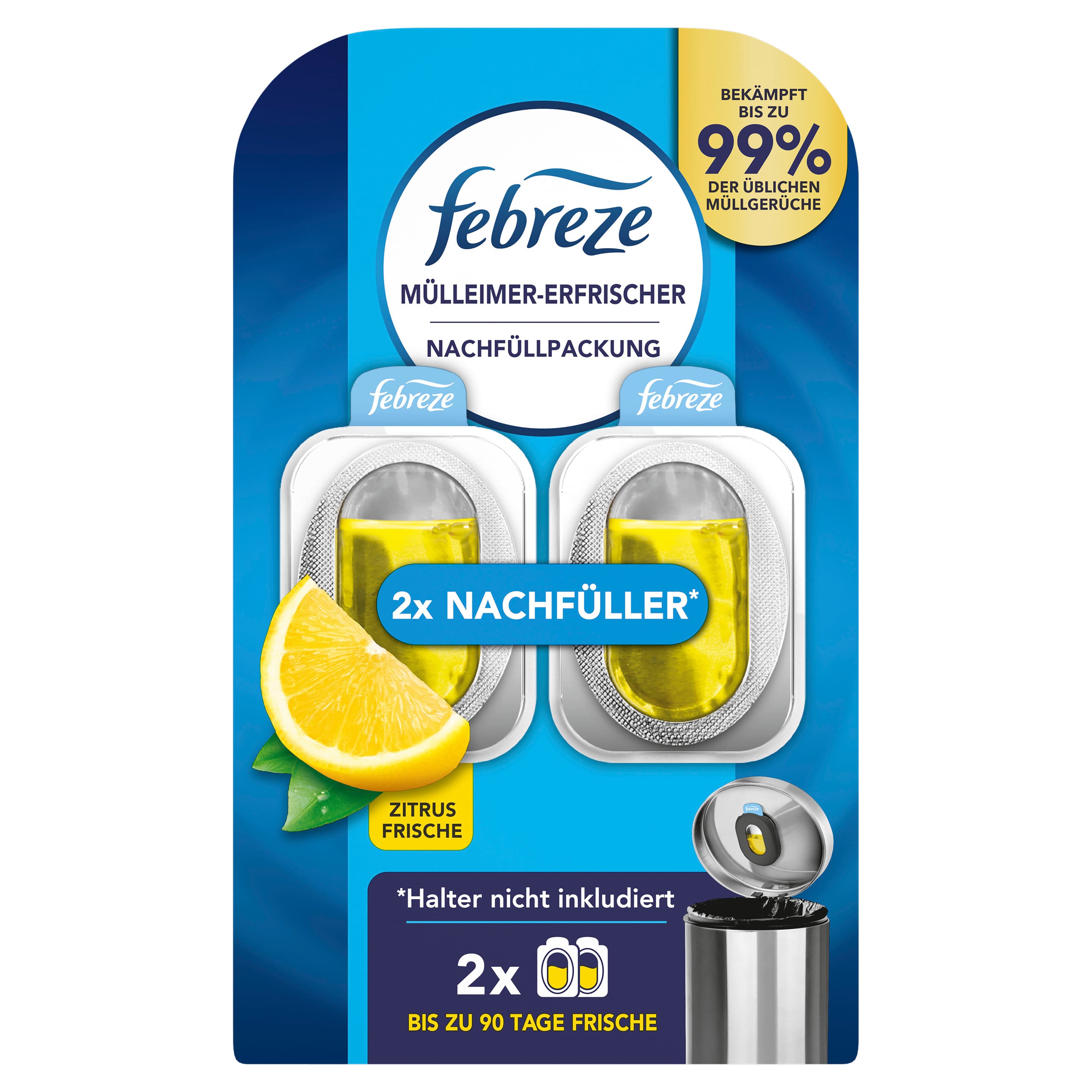 Febreze Duftdepot Mülleimererfrischer Nachfüller Zitrusfrische Duo