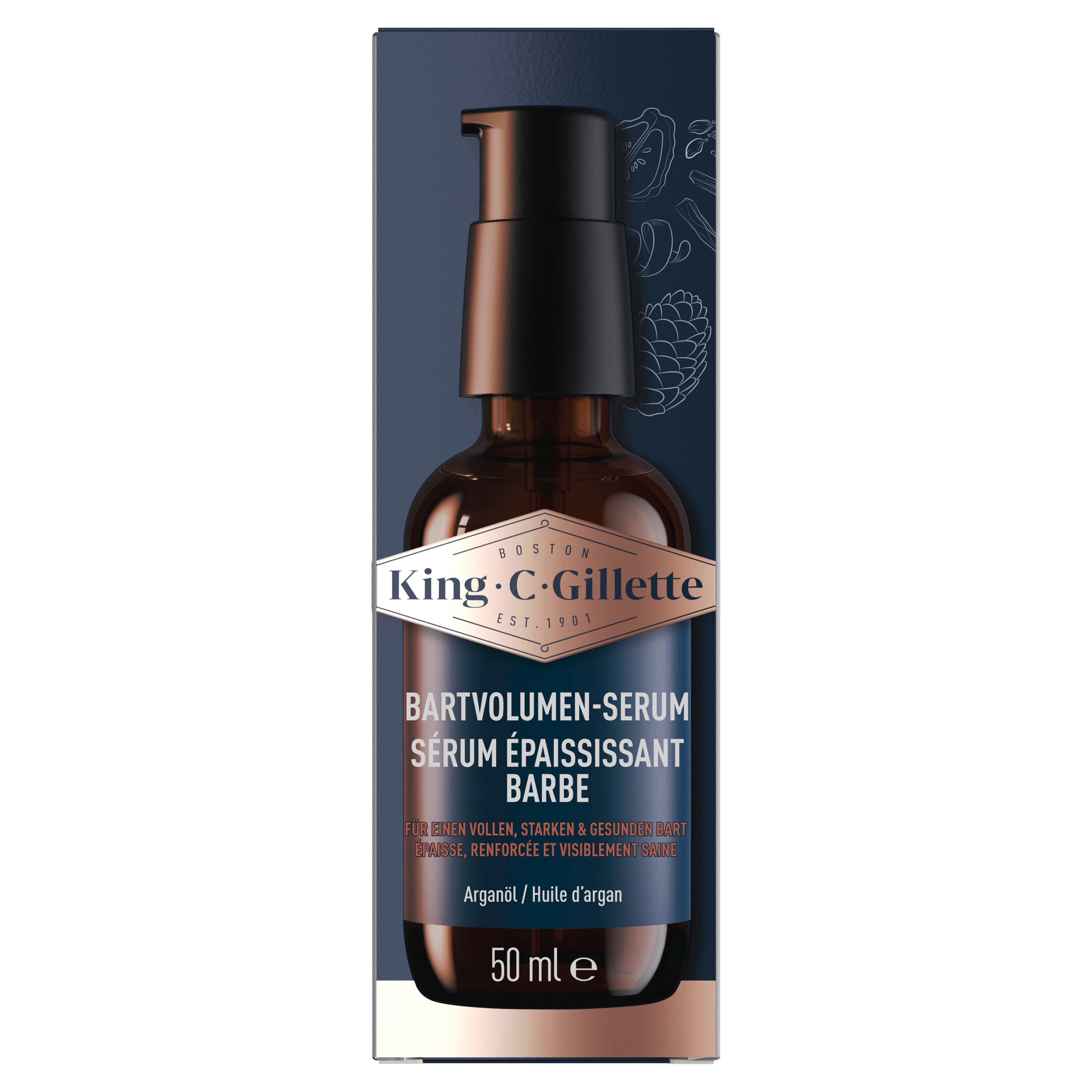 King C. Gillette Bartvolumen Serum