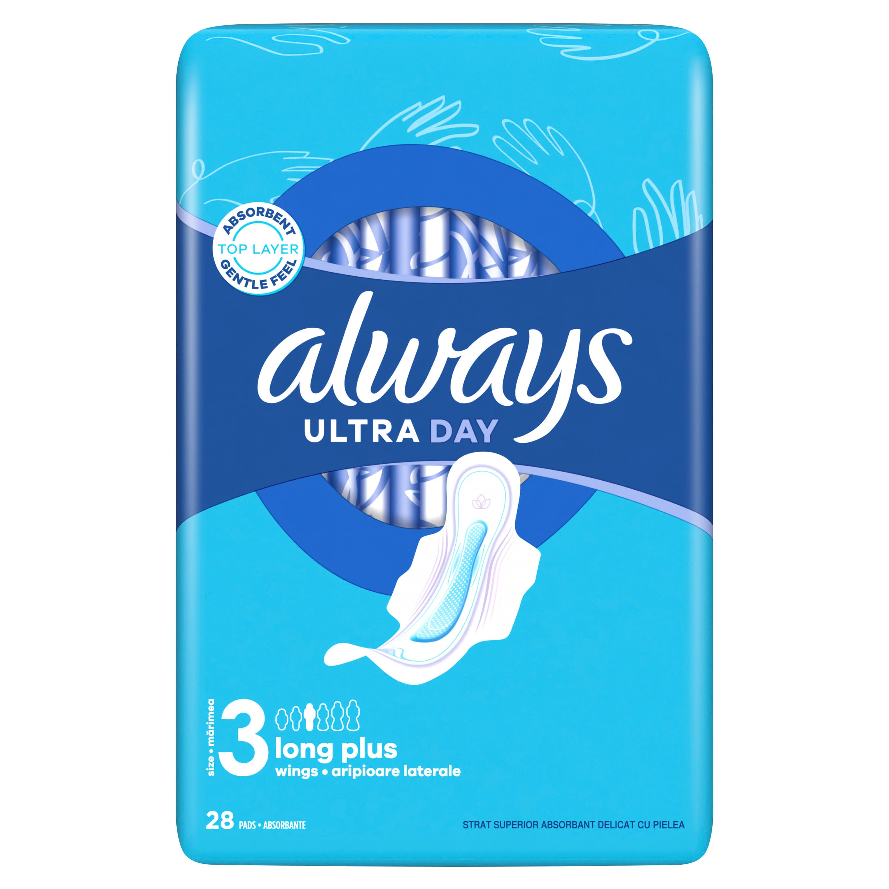 always Ultra Binde Long Plus mit Flügeln Monatspaket
