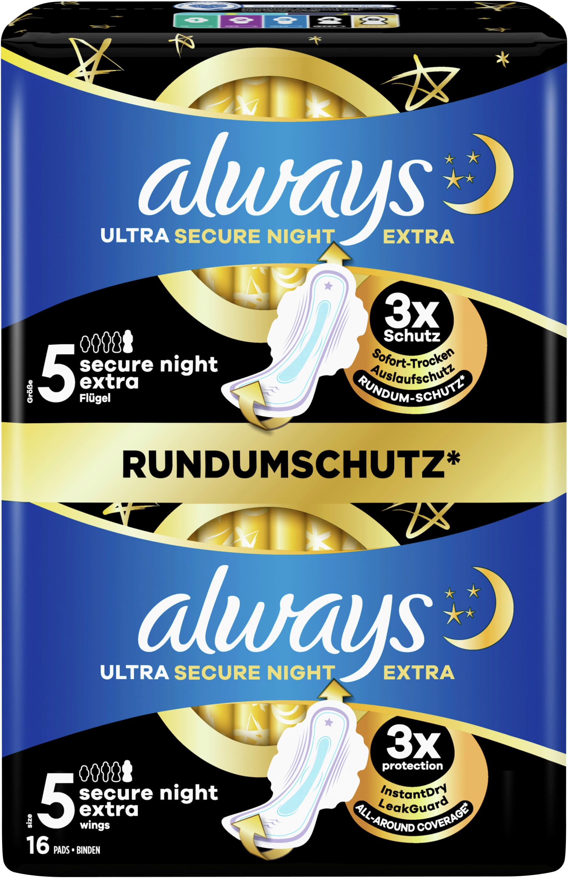 always Binden ultra secure night extra mit Flügel Multi-Pack