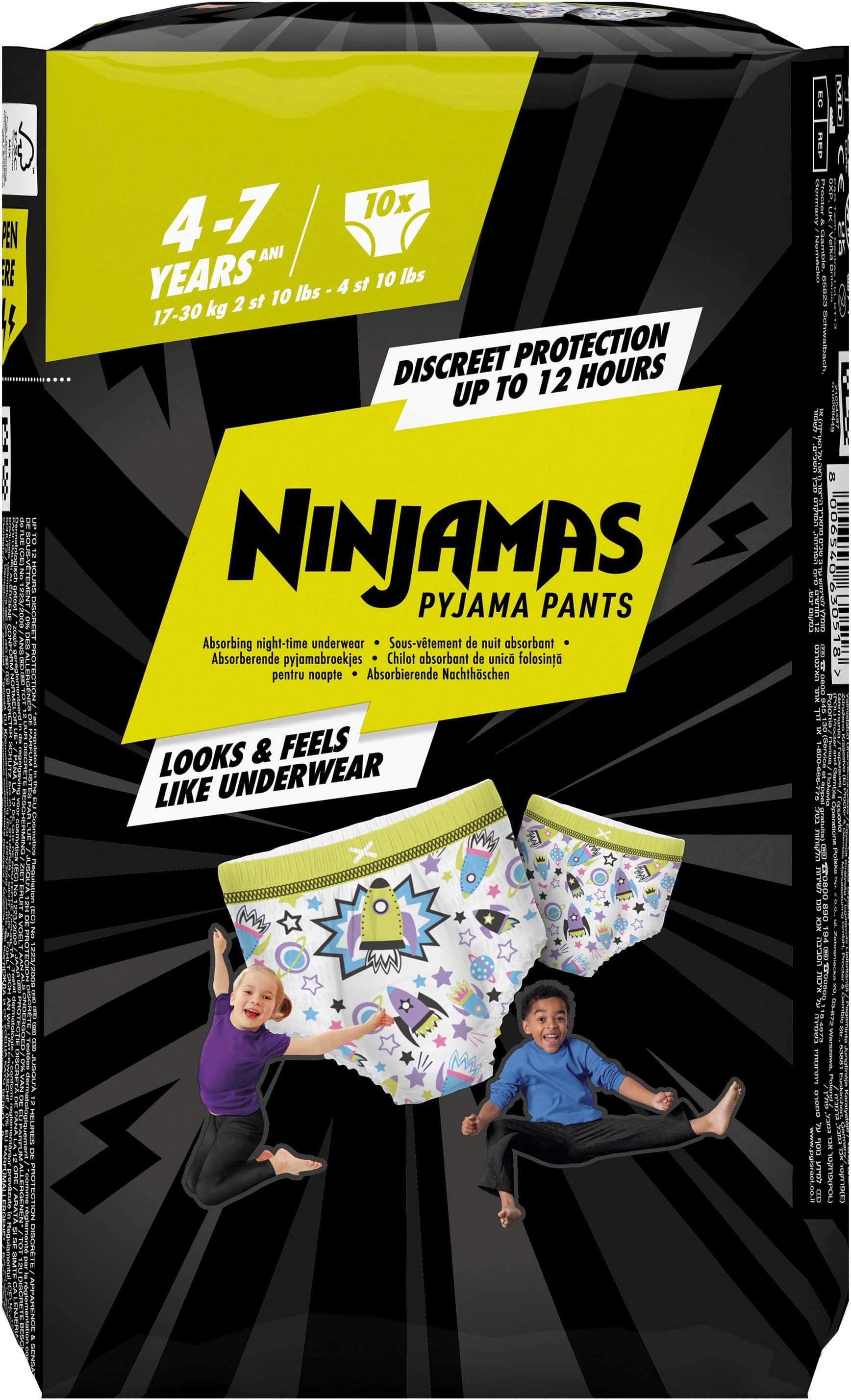 Ninjamas Pyjama Pants für Jungs 4-7 Jahre