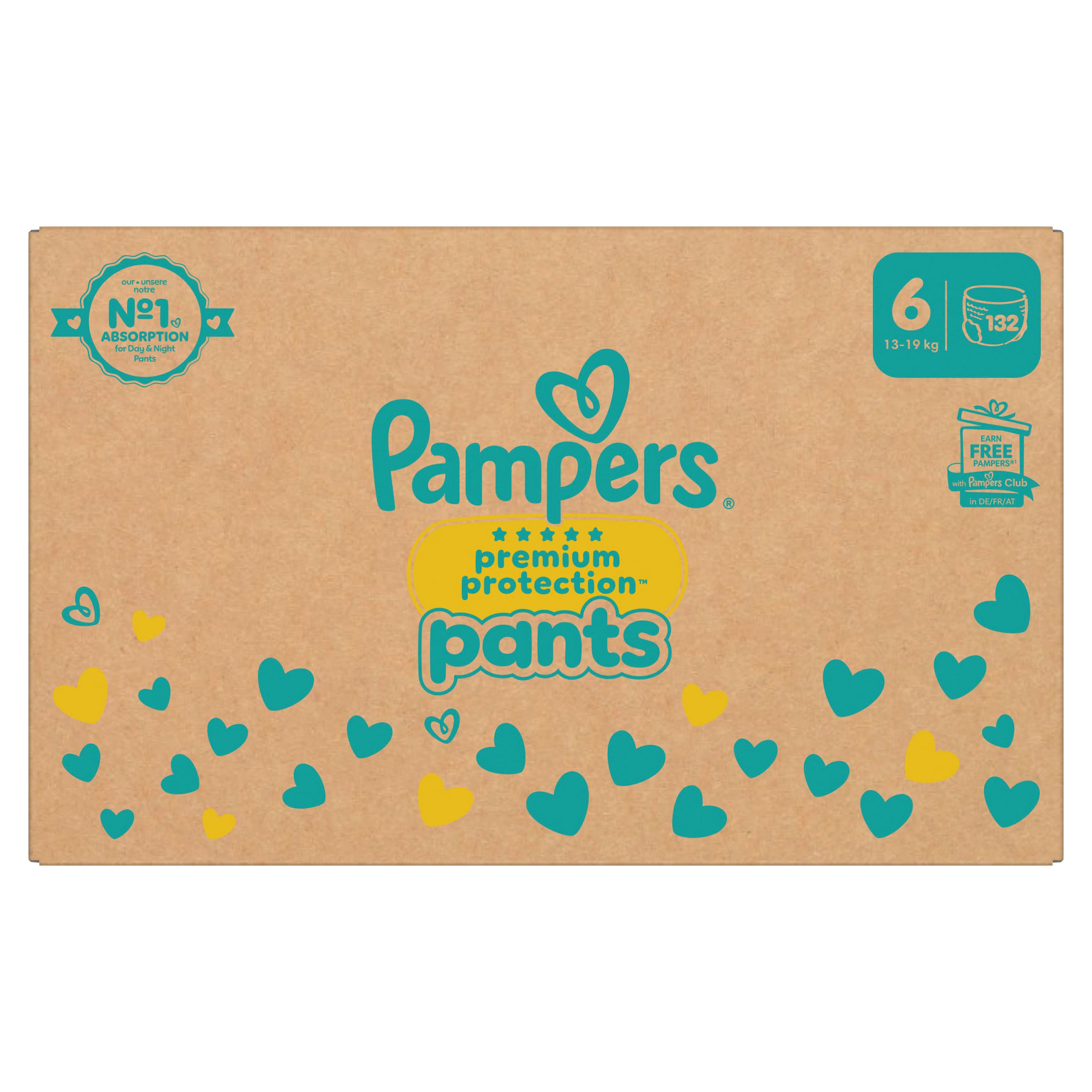 Pampers Premium Protection Pants Windeln Gr. 6 15+kg Monatsbox