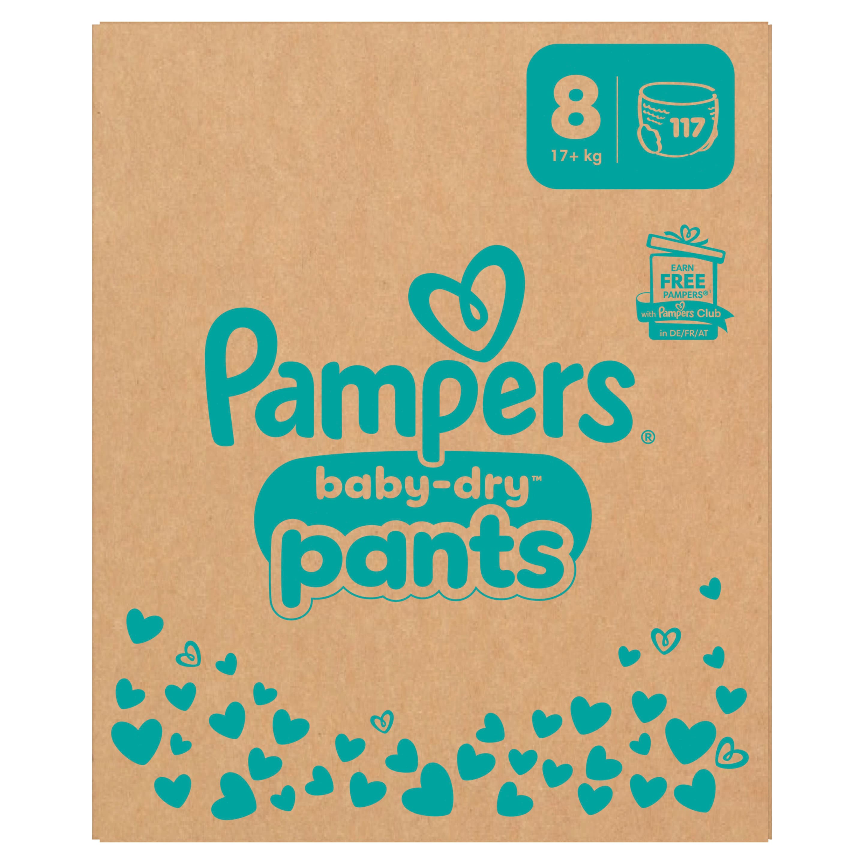 Pampers Baby Dry Pants Gr. 8 17+kg Monatsbox