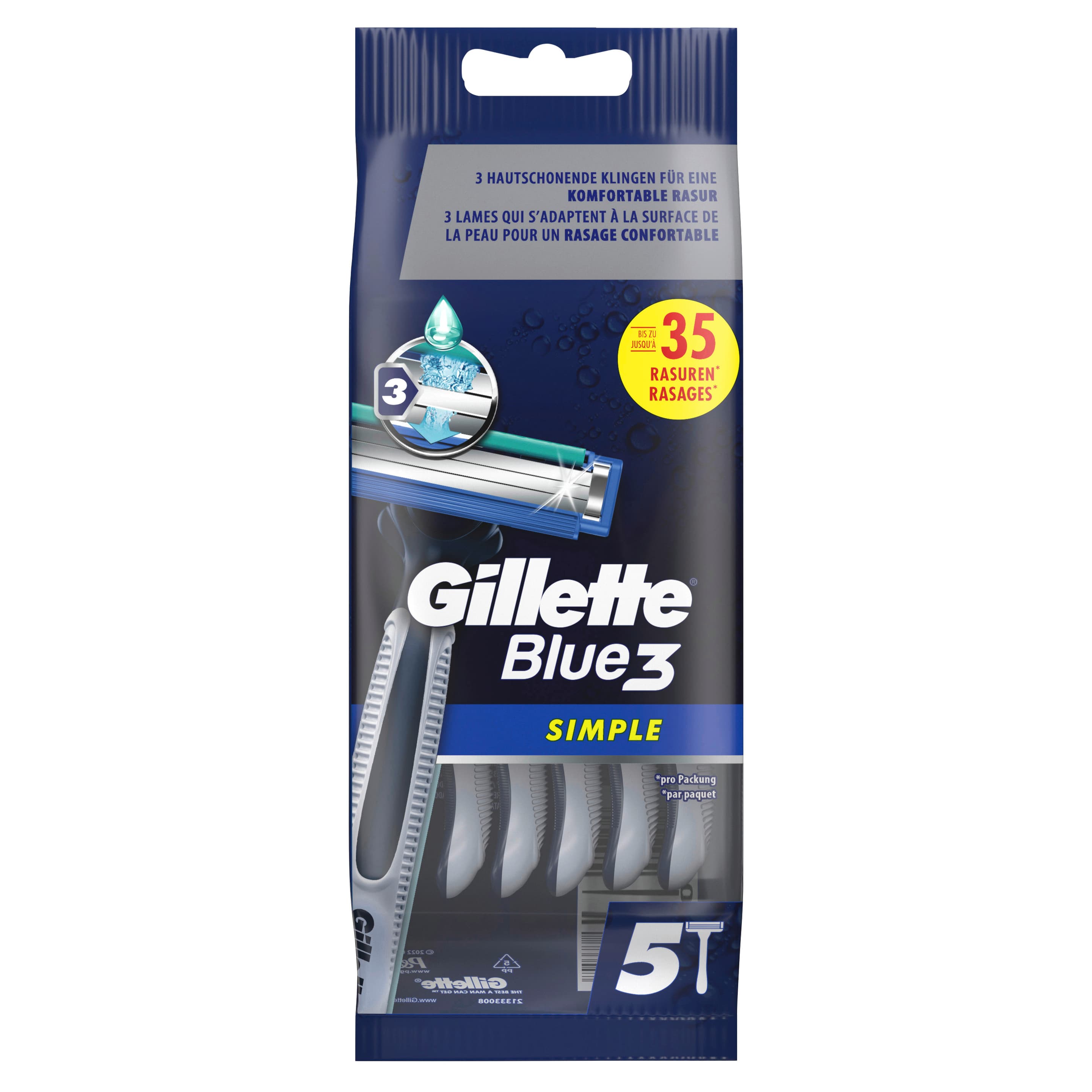 Gillette BLUE 3 Einweg Rasierer Simple
