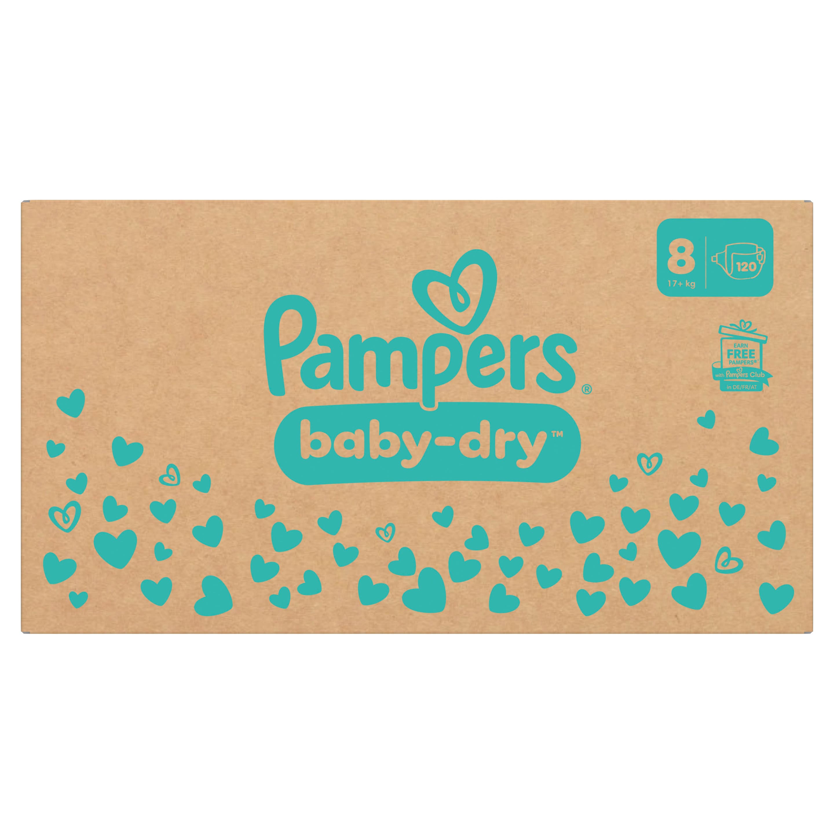 Pampers Baby Dry Gr. 8 17+kg Monatsbox