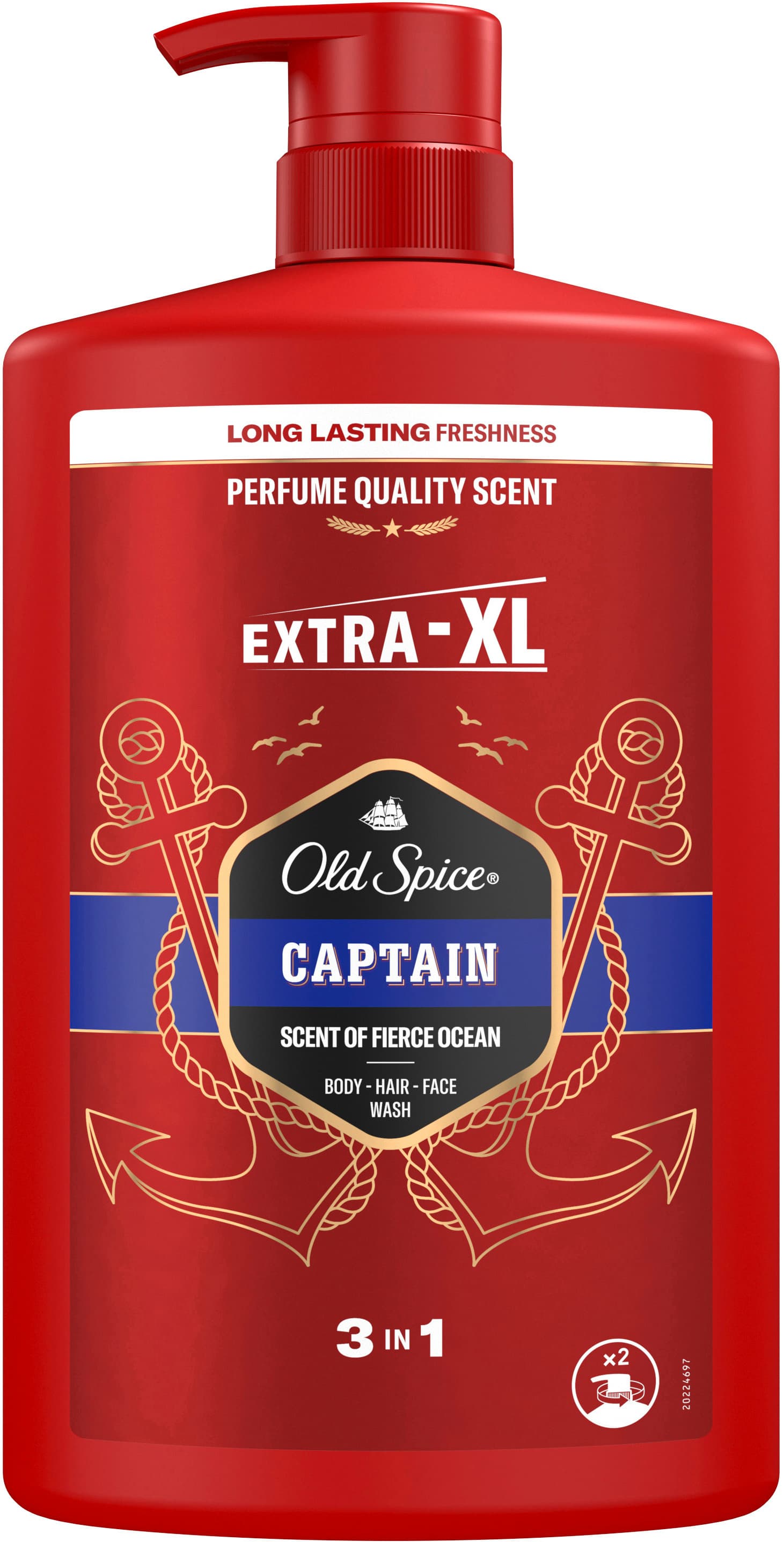 Old Spice Captain Body - Hair - Face Wash Extra-XL