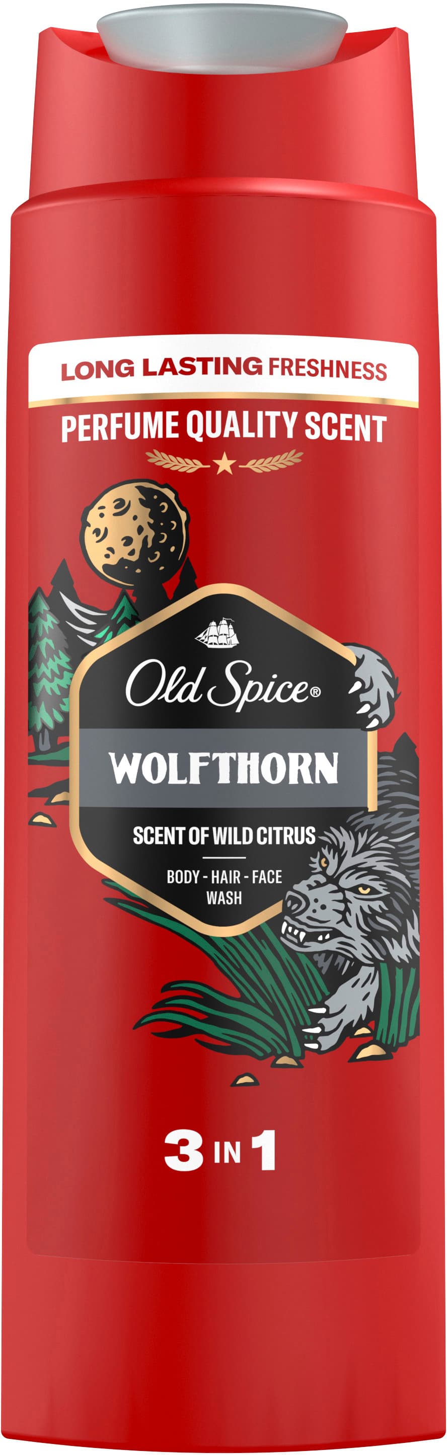 Old Spice Wolfthorn Scent of wild citrus 3in1 Duschgel