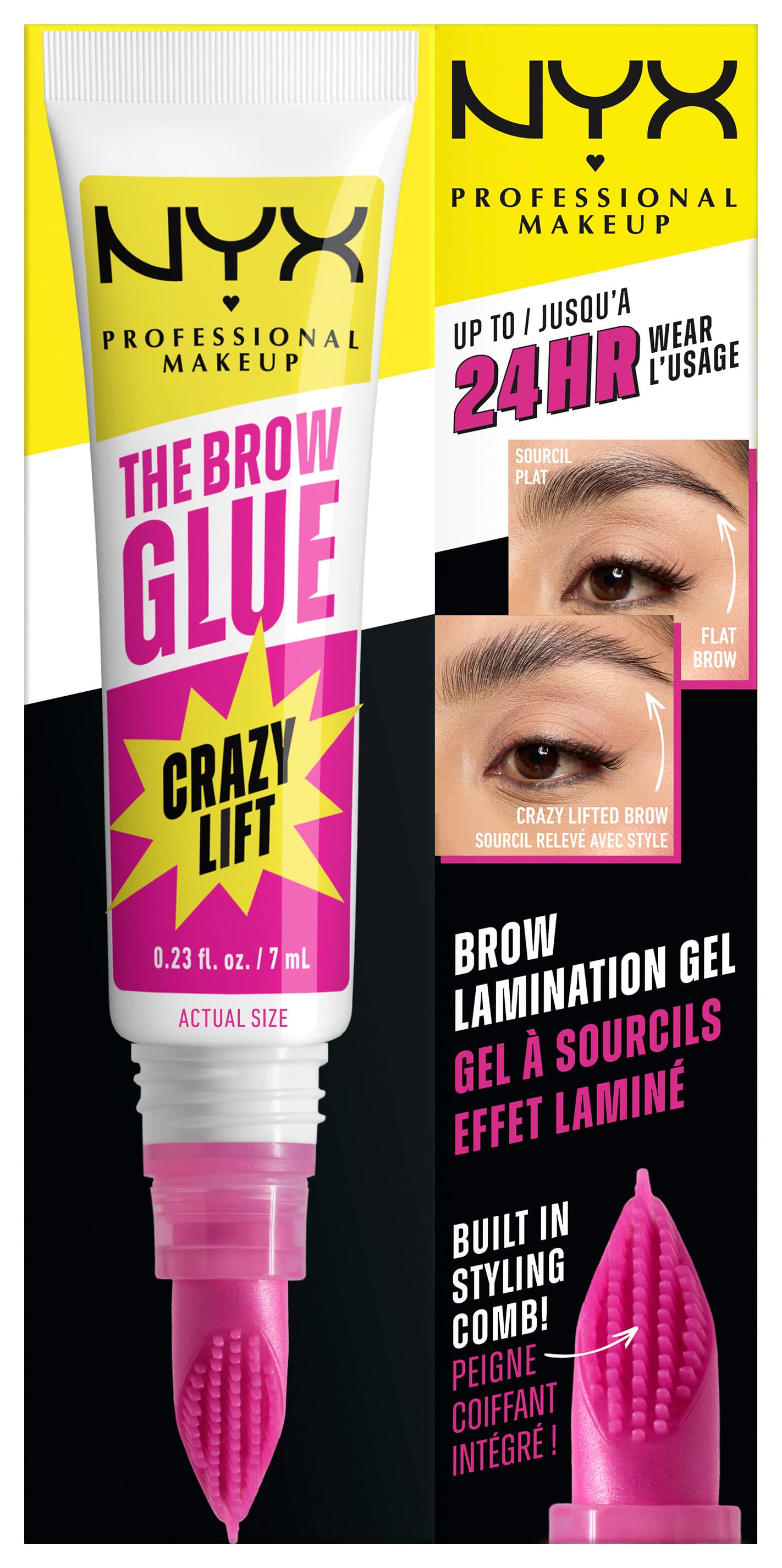 NYX PROFESSIONAL MAKEUP The Brow Glue Crazy Lift